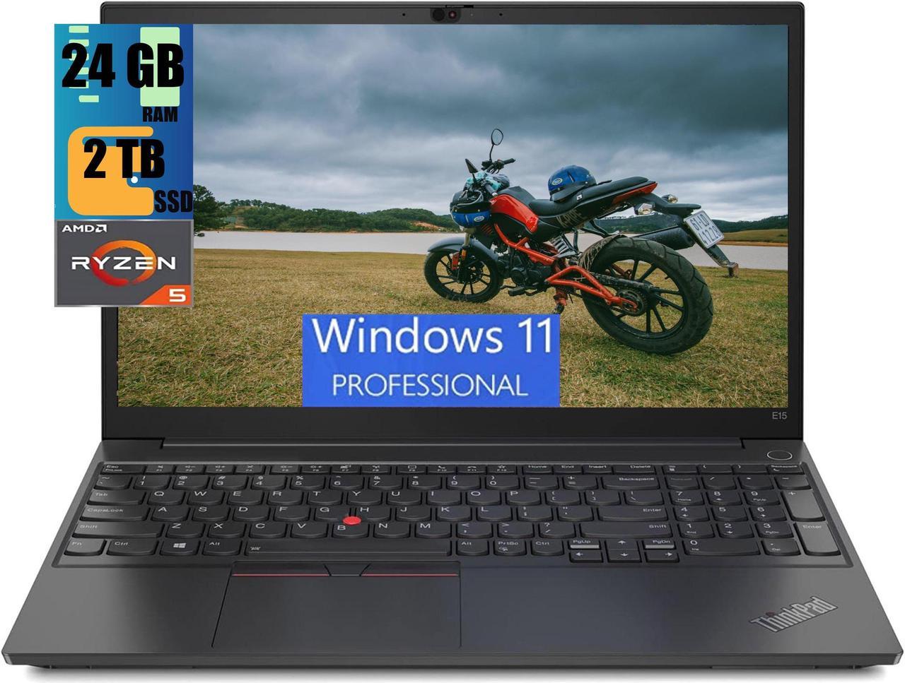 Lenovo ThinkPad E16 Laptop, 16.0" UXGA (1920x1200) Display, Ryzen 5 7530U 6-Cores Processor, AMD Radeon Graphics, 24GB DDR4  2TB PCIe SSD, Backlit KB, Fingerprint, WiFi 6, Windows 11 Pro