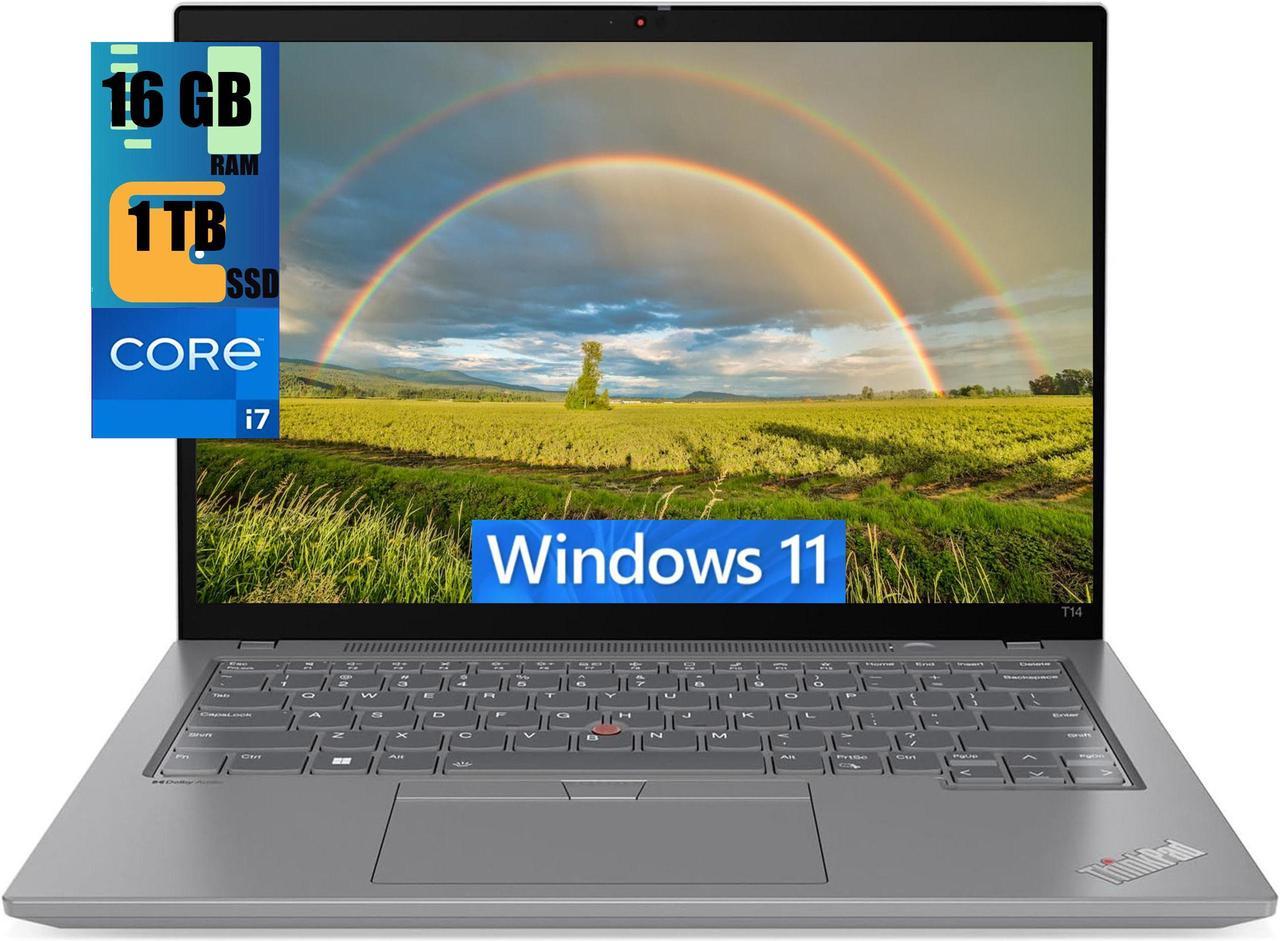 Lenovo ThinkPad T14 Gen 4 Business Laptop, 14.0" UXGA Touchscreen, Intel Core i7-1355U 10-Cores Processor, Intel UHD Graphics, 16GB DDR4  1TB PCIe SSD, Backlit KYB, Fingerprint, Windows 11