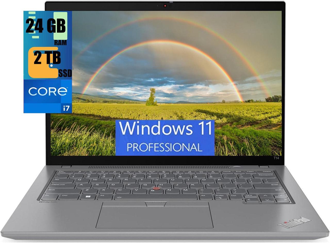 Lenovo ThinkPad T14 Gen 4 Business Laptop, 14.0" UXGA Touchscreen, Intel Core i7-1355U 10-Cores Processor, Intel UHD Graphics, 24GB DDR4  2TB PCIe SSD, Backlit KYB, Fingerprint, Windows 11 Pro