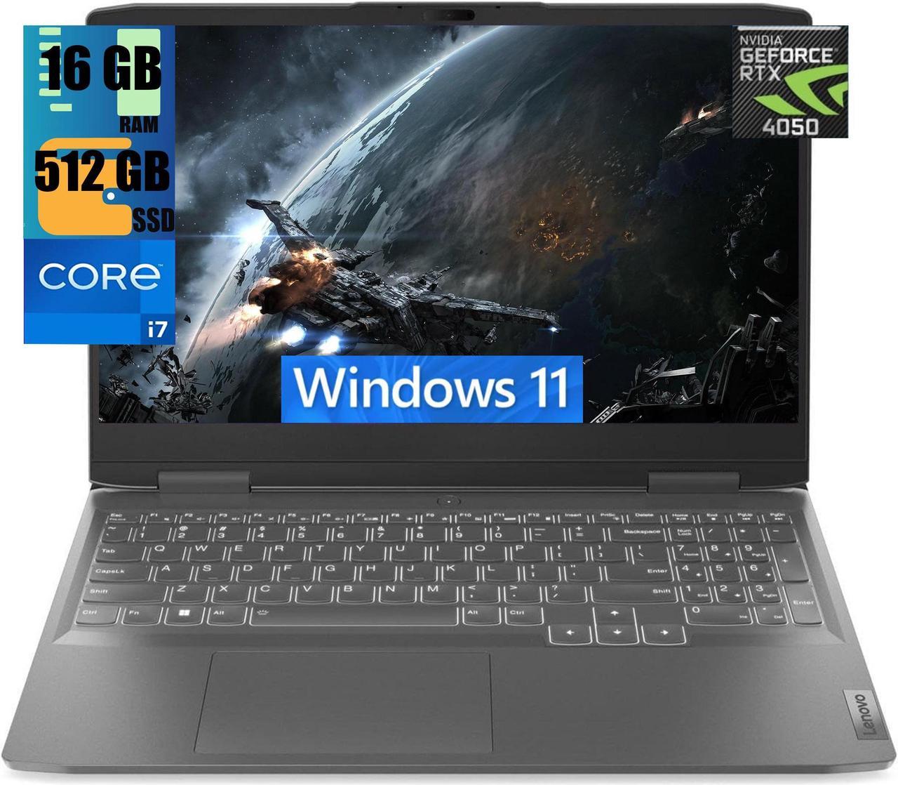 Lenovo LOQ 15 Gaming Laptop, 15.6" 144 Hz IPS FHD Display, Intel Core i7-13700H 14-Cores Processor, GeForce RTX 4050 6GB GDDR6, 16GB DDR5  512GB PCIe SSD, WiFi 6, HD Webcam, Windows 11