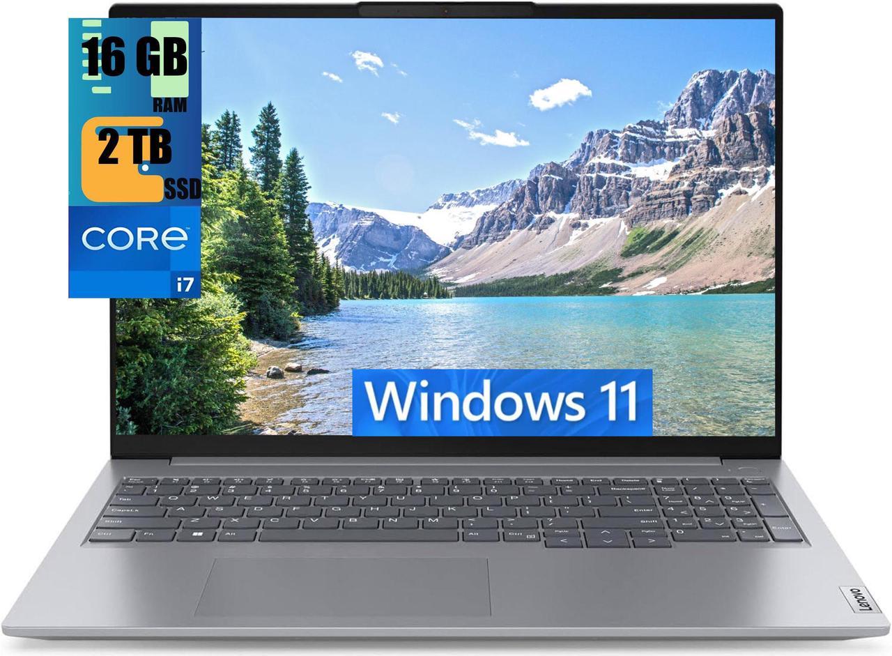 Lenovo ThinkBook 16 Gen 6 Laptop, 16.0" FHD+ Touchscreen, Intel Core i7-1355U 10-Cores Processor, Intel Iris Xe Graphics, 16GB DDR4  2TB PCIe SSD, Backlit KYB, Fingerprint, Windows 11