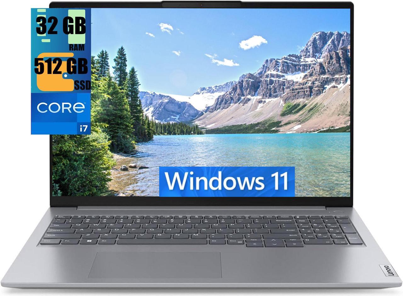 Lenovo ThinkBook 16 Gen 6 Laptop, 16.0" FHD+ Touchscreen, Intel Core i7-1355U 10-Cores Processor, Intel Iris Xe Graphics, 32GB DDR4  512GB PCIe SSD, Backlit KYB, Fingerprint, Windows 11