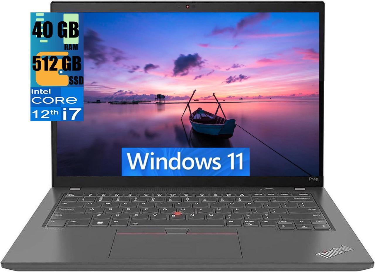 Lenovo ThinkPad P14s Gen 3 Laptop, 14.0" UXGA Touchscreen, Intel Core i7-1260P 2.10GHz Processor, Intel UHD Graphics, 40GB DDR4  512GB PCIe SSD, Backlit KYB, BT 5.3, Fingerprint, Windows 11