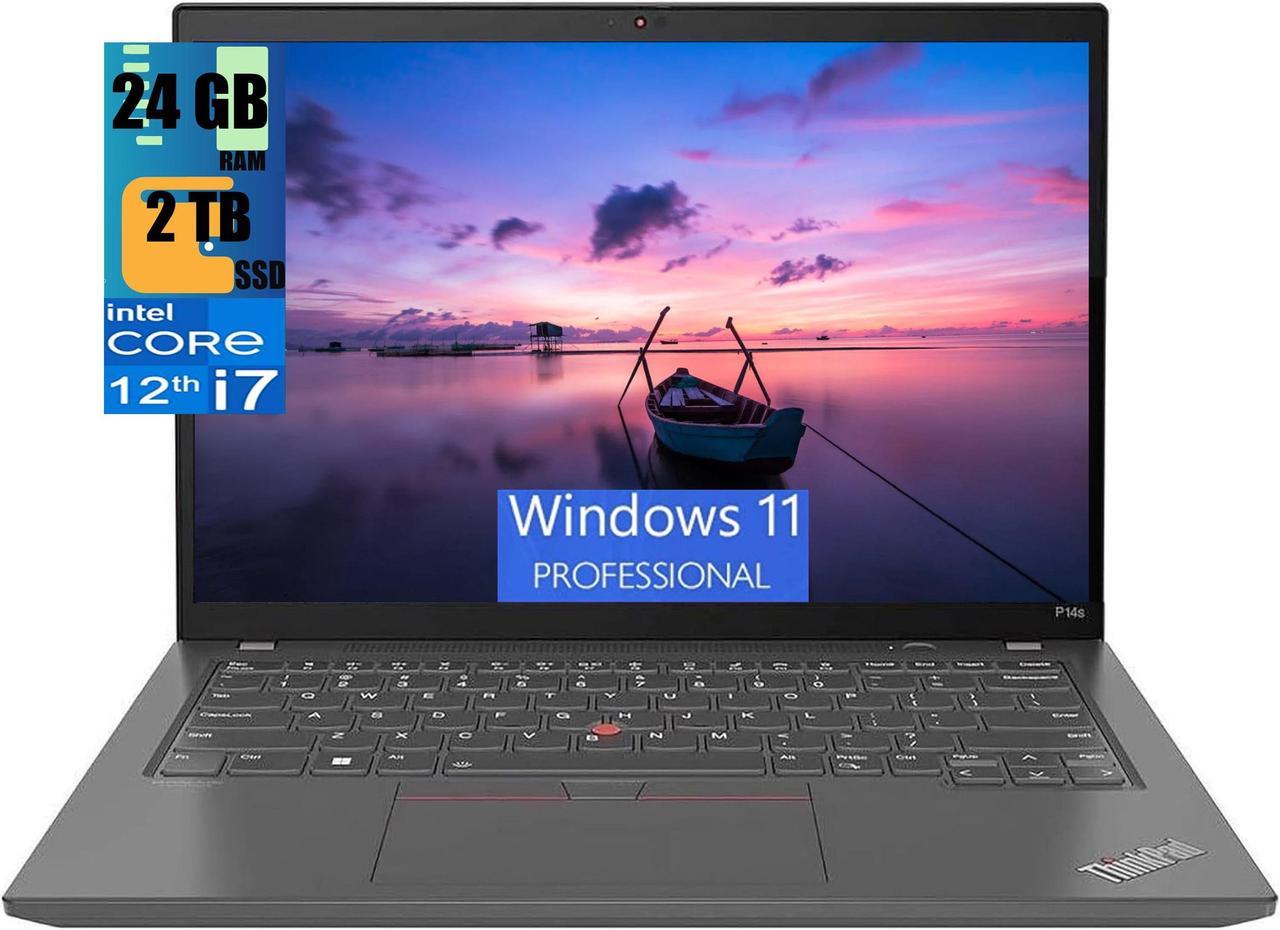 Lenovo ThinkPad P14s Gen 3 Laptop, 14.0" UXGA Touchscreen, Intel Core i7-1260P 2.10GHz Processor, Intel UHD Graphics, 24GB DDR4  2TB PCIe SSD, Backlit KYB, BT 5.3, Fingerprint, Windows 11 Pro