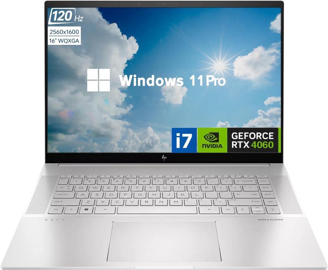 Alt view image 2 of 6 - HP Envy 16 Laptop, 16" WQXGA 2560*1600 Touchscreen, Intel Core i7-13700H 14 Cores Processor, NVIDIA GeForce RTX 4060 8GB Graphic, 32GB DDR4  1TB PCIe SSD, Backlit Thunderbolt, Windows 11 Pro