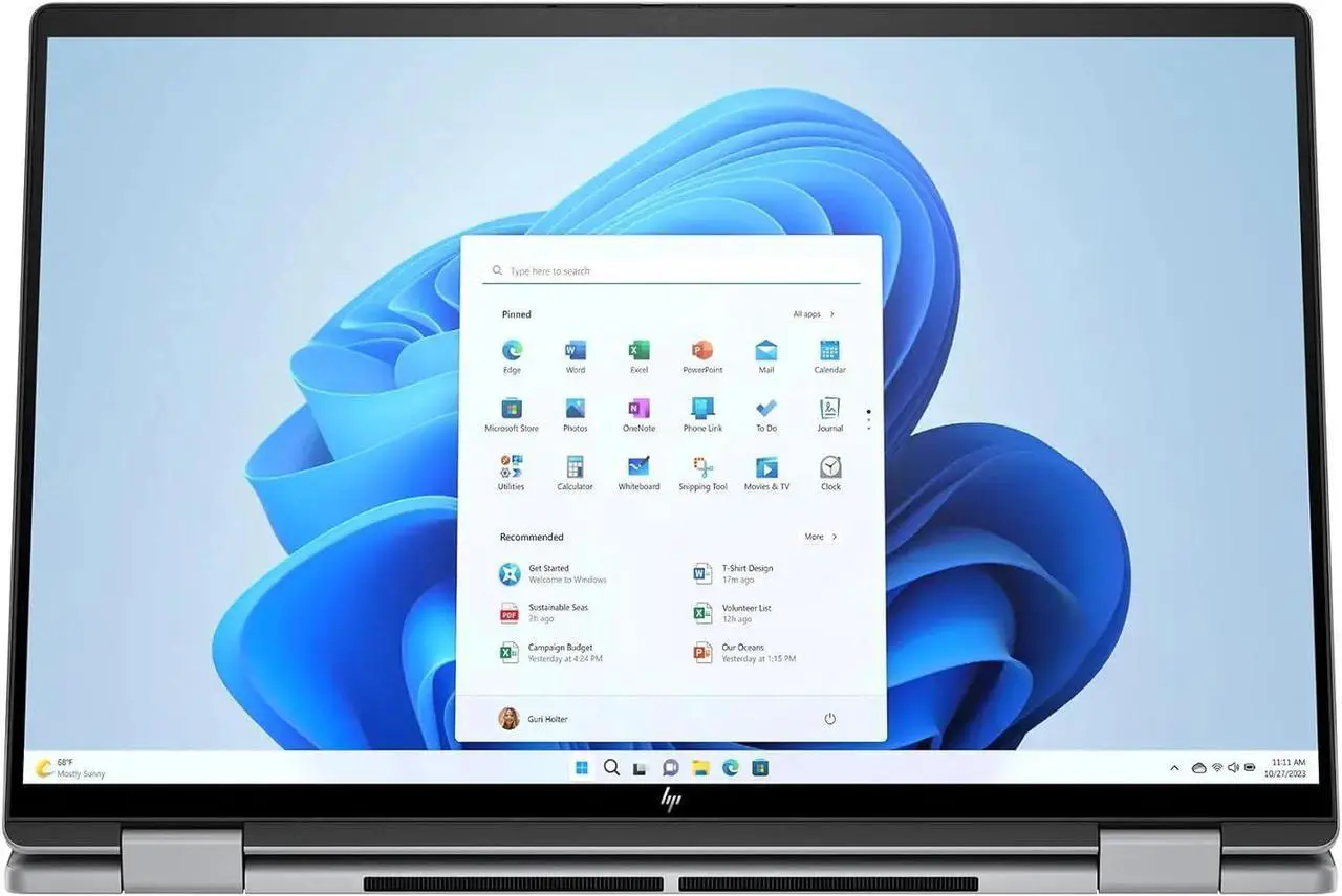 Alt view image 6 of 7 - HP Envy x360 2-in-1 16 Laptop, 16" WUXGA 1920 x 1200 Touchscreen, AMD Ryzen 5 8640HS 6-Core Processor, AMD Radeon Graphics, 8GB  DDR4  256GB  PCIe SSD, Backlit KB, Wi-Fi 6E, Windows 11 Pro