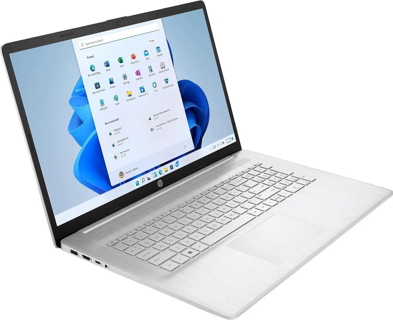 Alt view image 3 of 7 - HP 17 Laptop, 17.3" HD+ Touchscreen, Intel Core i5-1334U 10 Cores Processor, Intel Iris Xe Graphics, 32GB DDR4  1TB PCIe SSD, Webcam, HDMI, FP Reader, Backlit KB, Wi-Fi 6, Windows 11 Pro