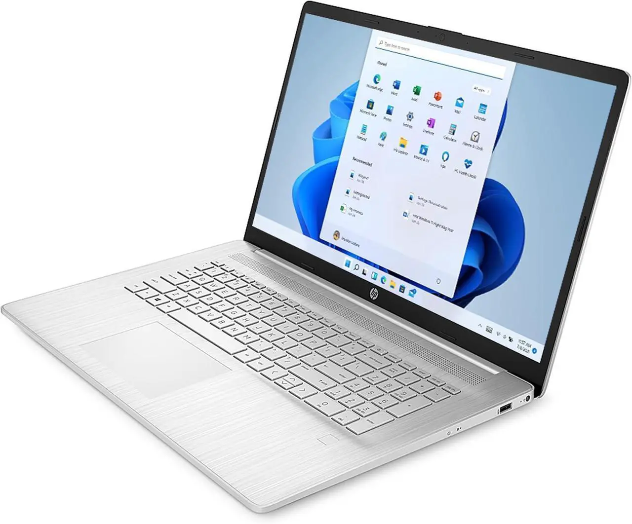 Alt view image 4 of 7 - HP 17 Laptop, 17.3" HD+ Touchscreen, Intel Core i5-1334U 10 Cores Processor, Intel Iris Xe Graphics, 32GB DDR4  1TB PCIe SSD, Webcam, HDMI, FP Reader, Backlit KB, Wi-Fi 6, Windows 11 Pro