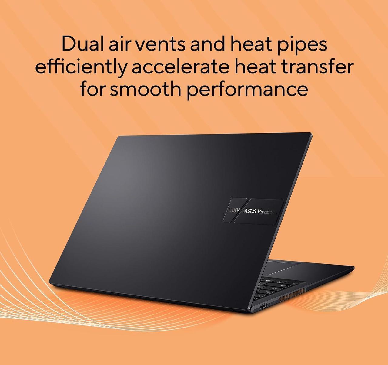Alt view image 6 of 6 - ASUS Vivobook 16 Laptop, 16" WUXGA Display, AMD Ryzen 5 5625U 6-core Processor, AMD Radeon graphics, 40GB DDR4  2TB PCIe SSD, Wi-Fi 6, Fingerprint Sensor, Backlit Keyboard, Windows 11 Pro