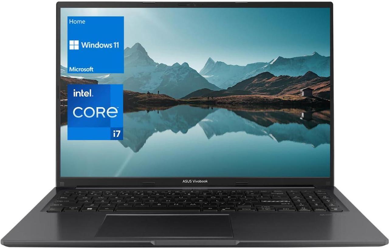 Alt view image 2 of 6 - ASUS Vivobook 16 Laptop, 16" WUXGA (1920 X 1200) Display, Intel Core i7-1255U 10 Cores Processor, Intel Iris Xe Graphics, 40GB DDR4  1TB PCIe SSD, Webcam, HDMI, Wi-Fi, Windows 11