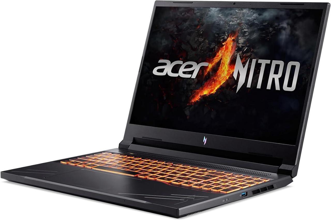 Alt view image 4 of 7 - Acer Nitro V 16 Gaming Laptop, 16" 165Hz WUXGA Display, AMD Ryzen 7 8845HS 8-Core Processor, NVIDIA GeForce RTX 4060 8GB GDDR6, 32GB DDR5  512GB PCIe SSD, Backlit Keyboard | Wi-Fi 6, Windows 11