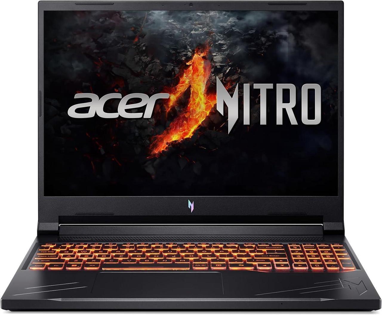 Alt view image 2 of 7 - Acer Nitro V 16 Gaming Laptop, 16" 165Hz WUXGA Display, AMD Ryzen 7 8845HS 8-Core Processor, NVIDIA GeForce RTX 4060 8GB GDDR6, 32GB DDR5  512GB PCIe SSD, Backlit Keyboard | Wi-Fi 6, Windows 11