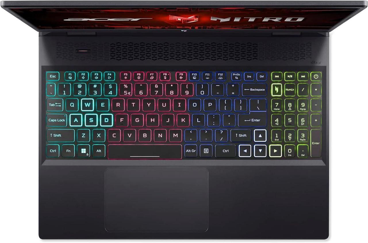 Alt view image 7 of 7 - Acer Nitro 16 Gaming Laptop, 16" WUXGA 165Hz Display, AMD Ryzen 5 7640HS Hexa-Core Processor, GeForce RTX 4050 6GB Graphic, 32GB DDR5  1TB PCIe SSD, WiFi 6E, RGB Backlit KB, Windows 11 Pro