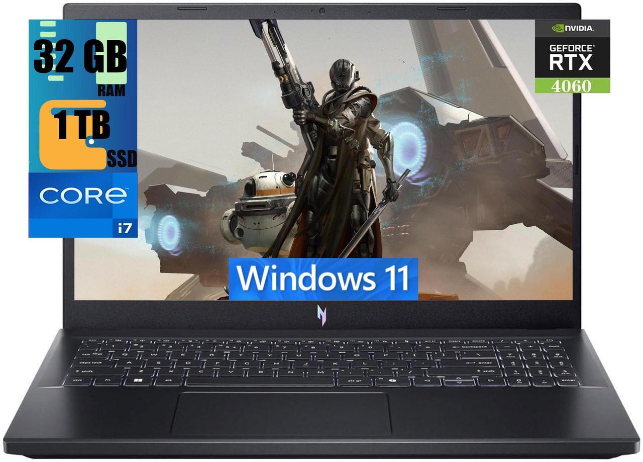 Main image of Acer Nitro V 15 Gaming Laptop, 15.6" FHD Display, Intel i7-13620H 10-Core Processor, NVIDIA GeForce RTX 4060 8GB GDDR6, 32GB DDR5  1TB PCIe SSD, Backlit Keyboard Thunderbolt 4 Wi-Fi 6, Windows 11