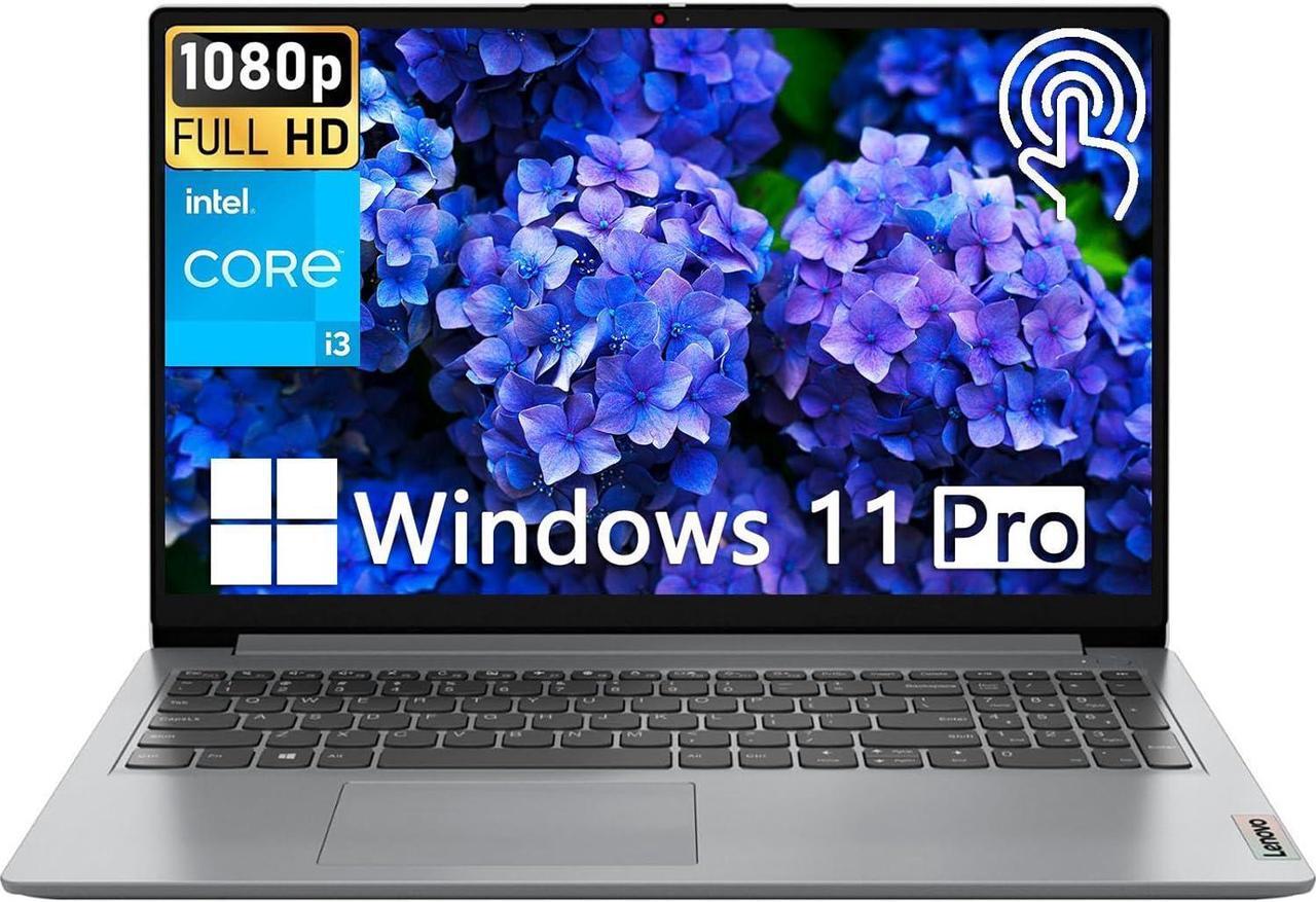 Alt view image 2 of 7 - Lenovo Ideapad 1i 15 Laptop, 15.6" FHD (1920x1080) Touchscreen, Intel Core i3-1215U 6-core processor, Intel UHD Graphics, 8GB DDR4  512GB PCIe SSD, Wi-Fi, HDMI, Windows 11