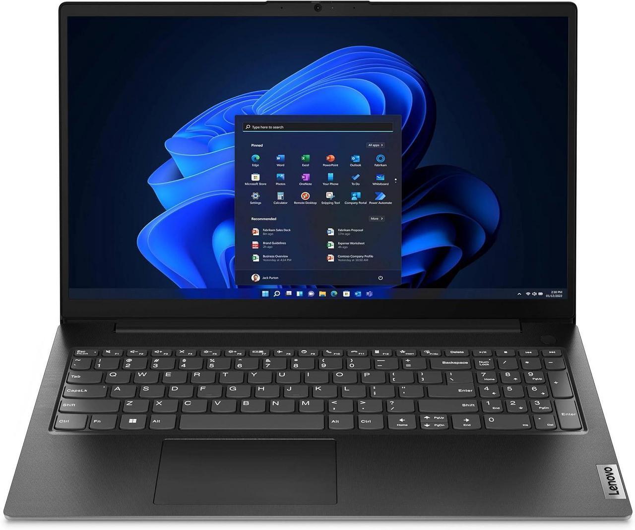 Alt view image 3 of 5 - Lenovo V15 Business Laptop, 15.6" FHD Display, AMD Ryzen 7 7730U 8 Cores Processor, AMD Radeon Graphics, 24GB DDR4  1TB PCIe SSD, Numeric Keypad, HDMI, RJ45, Webcam, Wi-Fi, Windows 11