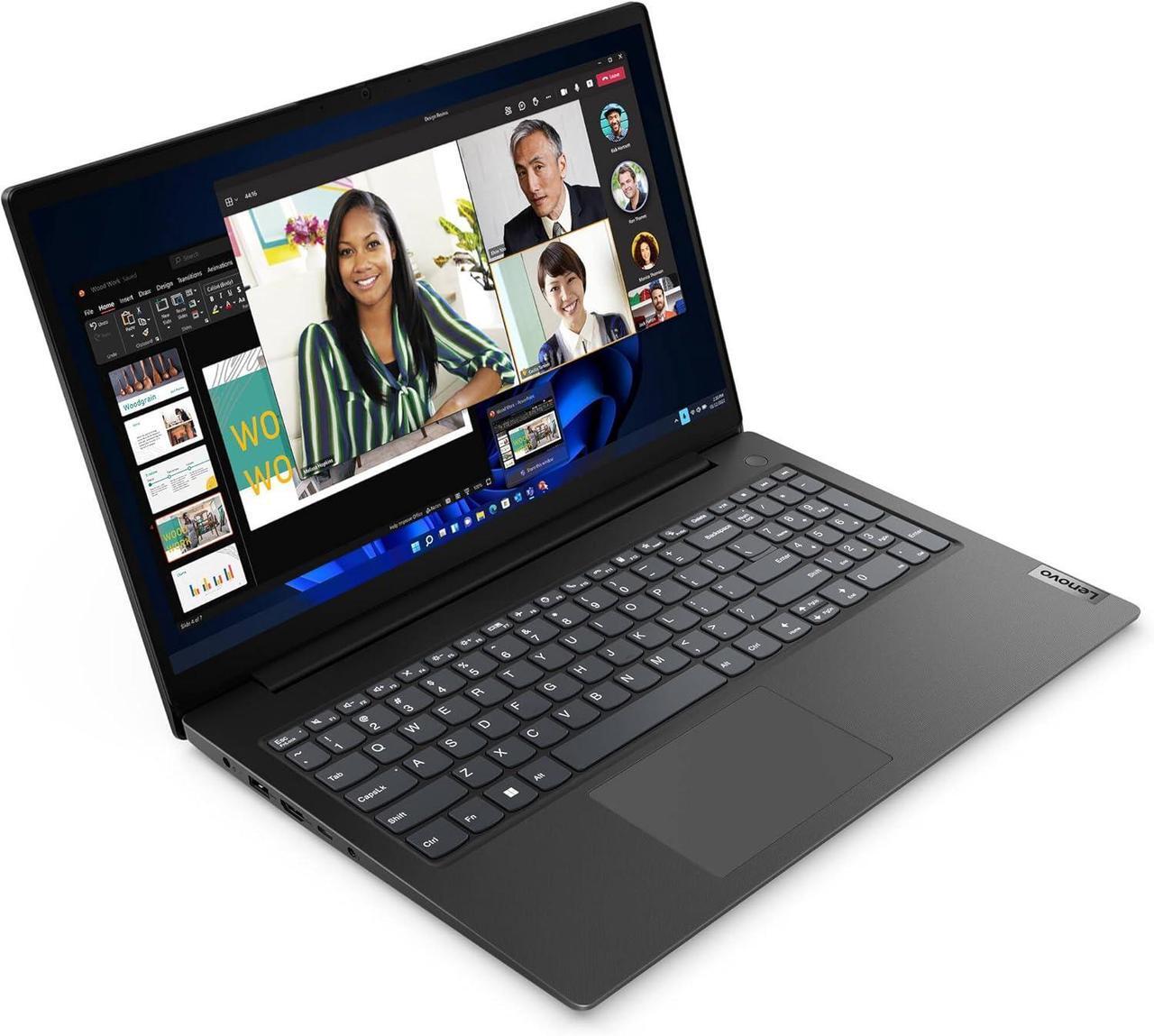 Alt view image 4 of 5 - Lenovo V15 Business Laptop, 15.6" FHD Display, AMD Ryzen 7 7730U 8 Cores Processor, AMD Radeon Graphics, 24GB DDR4  1TB PCIe SSD, Numeric Keypad, HDMI, RJ45, Webcam, Wi-Fi, Windows 11