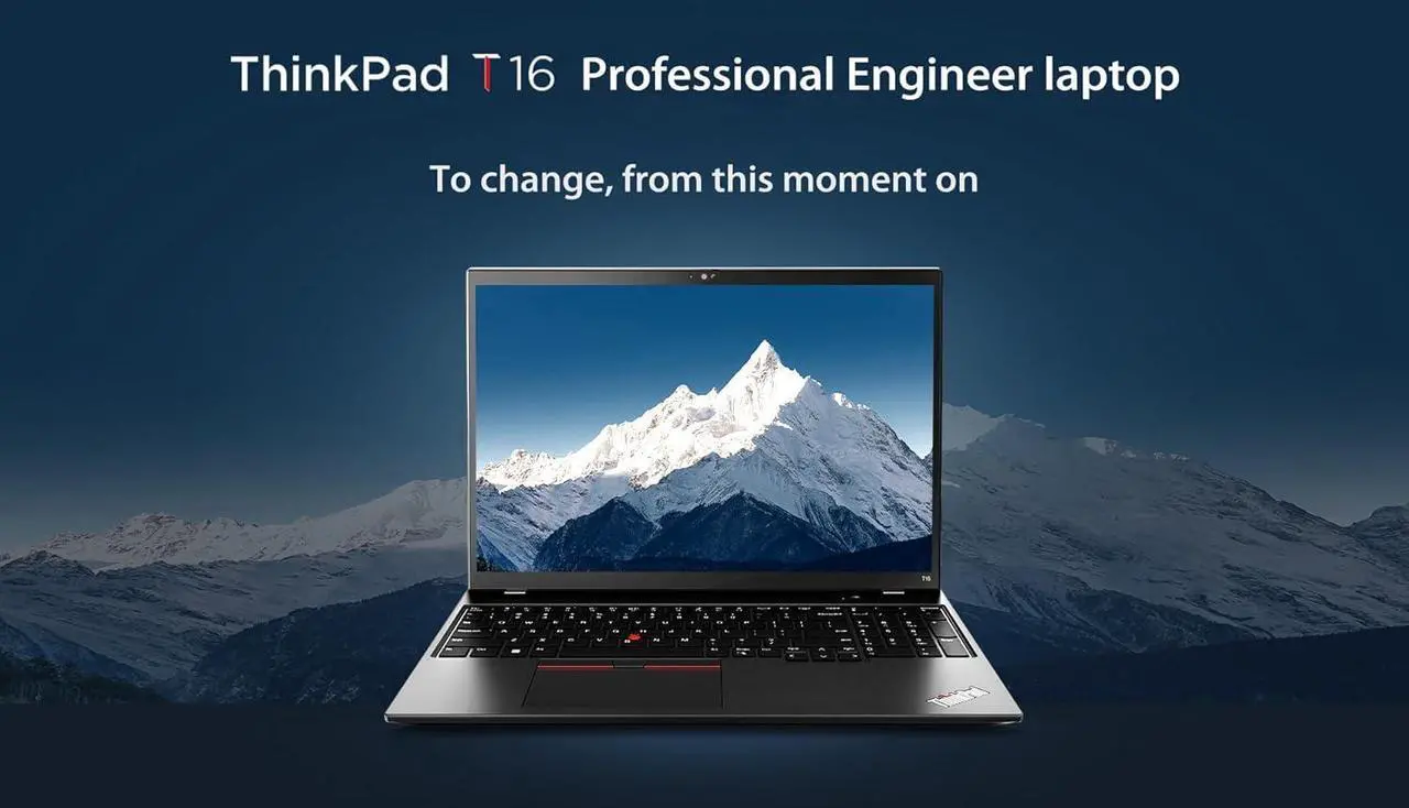 Alt view image 3 of 6 - Lenovo ThinkPad T16 Business Laptop, 16" FHD+ Display, Intel 10 Cores i7-1355U Processor, Intel Iris Xe Graphics, 40GB DDR4  2TB PCIe SSD, Fingerprint, Webcam, Ethernet, Wi-Fi 6E, Windows 11