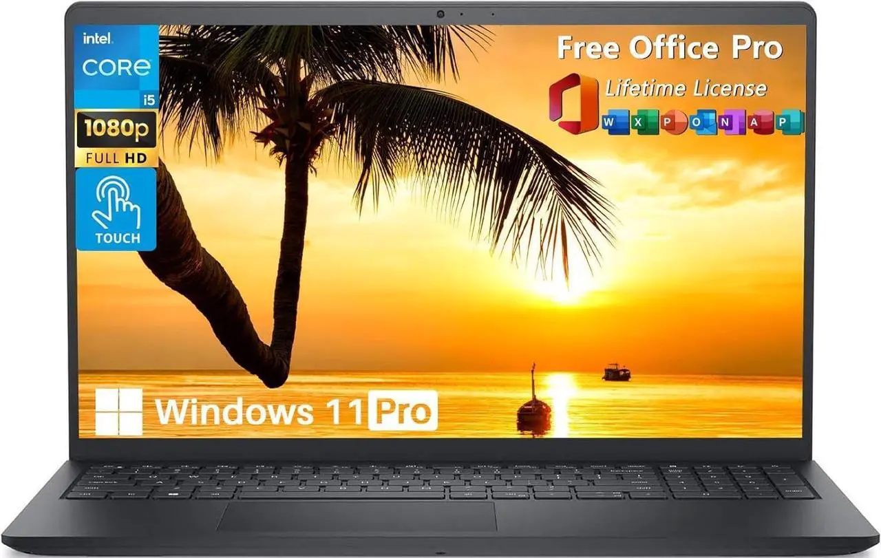 Alt view image 2 of 5 - Dell Inspiron 15 3520 Laptop, 15.6" FHD (1920 x 1080) Touchscreen, Intel Core i5-1235U 10 Cores Processor, Intel UHD Graphics, 32GB DDR4  2TB PCIe SSD, Wi-Fi and Bluetooth, Windows 11 Pro