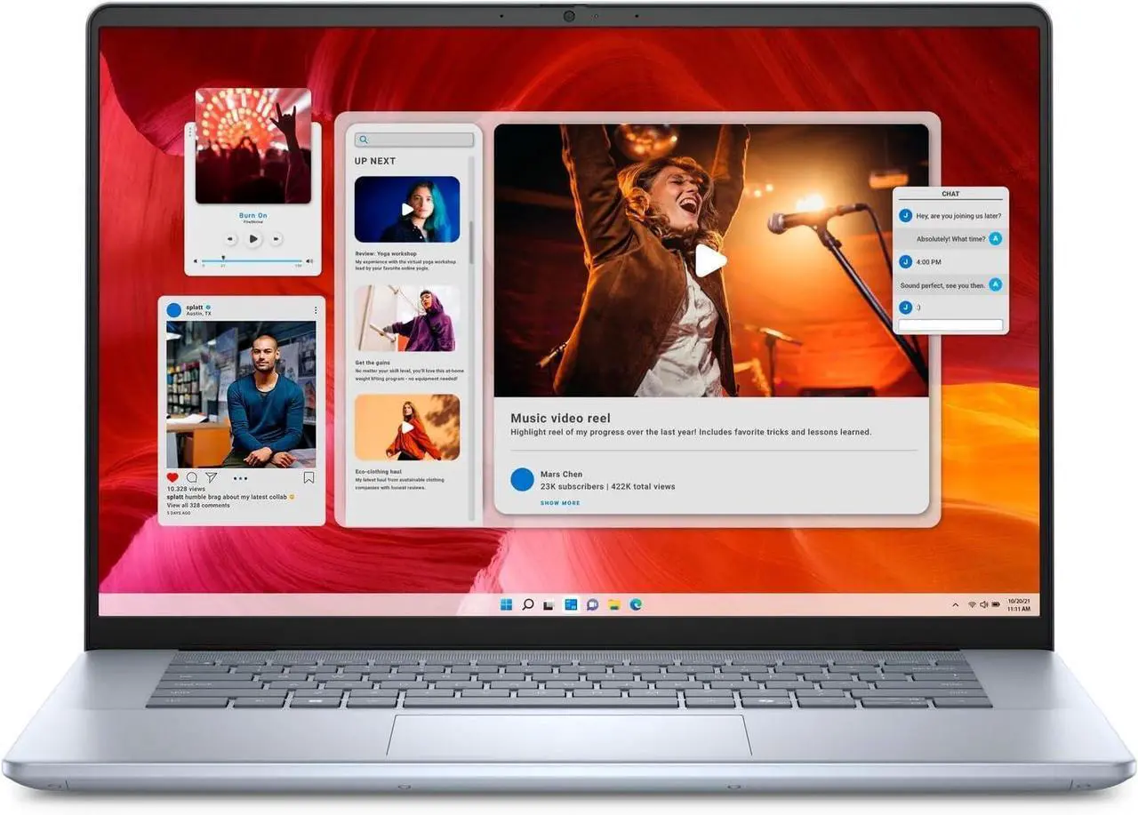 Alt view image 2 of 7 - Dell Inspiron 16 Plus 7640 Laptop, 16" 2.5K(2560x1600) Display, Intel Core Ultra 7 155H Processor, Intel Arc graphics, 16GB  DDR4  256GB  PCIe SSD, Wi-Fi, Bluetooth, FHD Webcam, Windows 11 Pro
