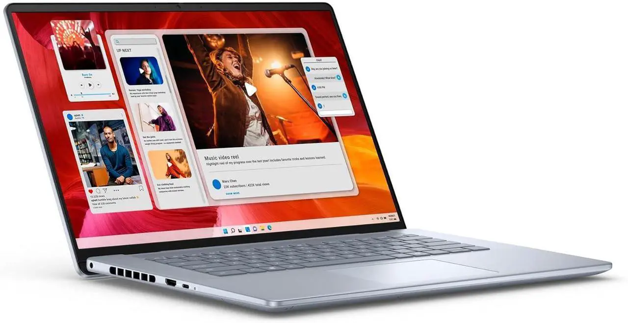 Alt view image 3 of 7 - Dell Inspiron 16 Plus 7640 Laptop, 16" 2.5K(2560x1600) Display, Intel Core Ultra 7 155H Processor, Intel Arc graphics, 16GB  DDR4  256GB  PCIe SSD, Wi-Fi, Bluetooth, FHD Webcam, Windows 11 Pro