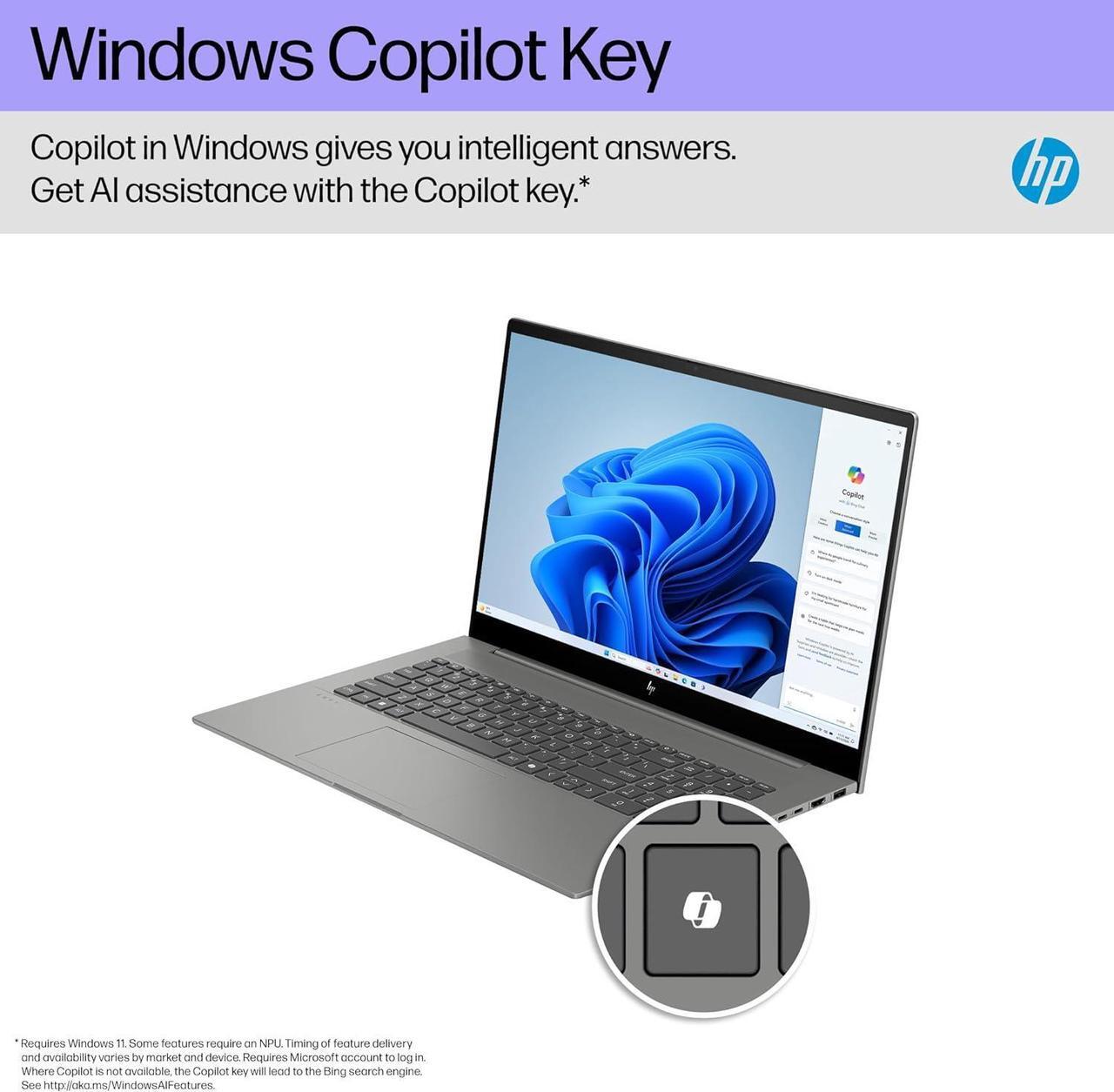 Alt view image 5 of 6 - HP Envy 17 Laptop, 17.3" FHD (1920 x 1080) Touchscreeen, Intel Core Ultra 7 155H 16 Cores Processor, Intel Arc Graphics, 16GB DDR4  512GB PCIe SSD, Backlit Keyboard, Wi-Fi 7, Windows 11