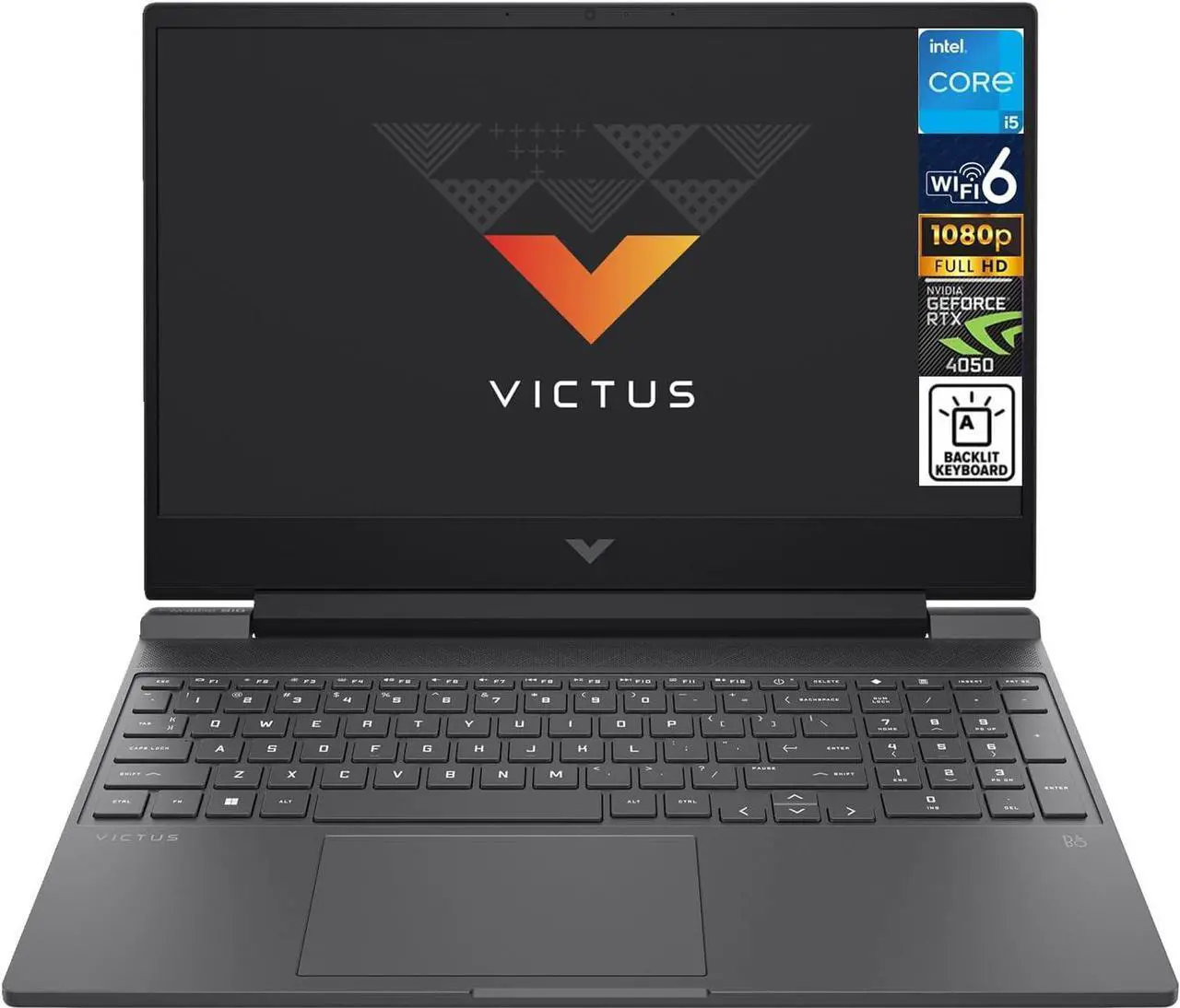 Alt view image 2 of 7 - HP Victus 15 Gaming Laptop, 15.6" FHD 144Hz Display, Intel Core i5-13500H 12-Cores Processor, NVIDIA GeForce RTX 4050 6GB GDDR6, 32GB DDR4  4TB PCIe SSD,  Backlit KYB, WiFi 6, Windows 11 Pro