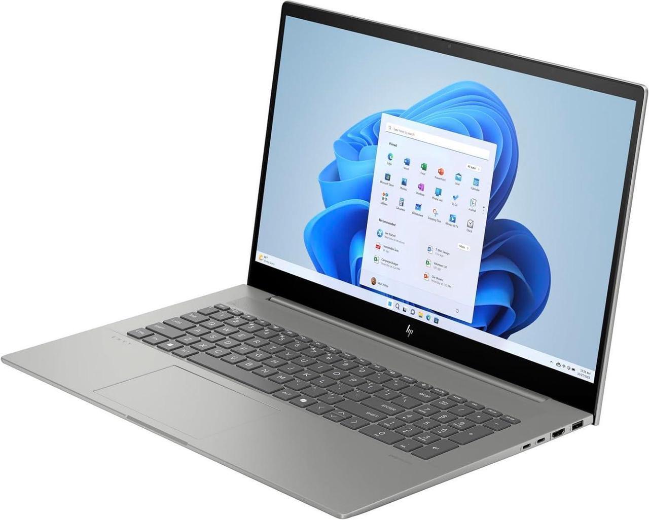 Alt view image 4 of 6 - HP Envy 17 Laptop, 17.3" FHD Touchscreen, Intel Core Ultra 7 155U 12-Cores Processor, GeForce RTX 3050 4GB GDDR6, 32GB DDR4  512GB PCIe SSD, Backlit KYB, 2 Thunderbolt 4, WiFi 6E, Windows 11