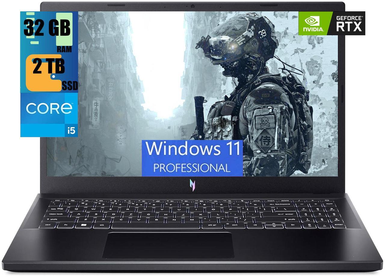 Main image of Acer Nitro V 15 Gaming Laptop, 15.6" FHD 144Hz Display, Intel Core i5-13420H 8 cores Processor, NVIDIA GeForce RTX 2050 4GB GDDR6, 32GB DDR5  2TB PCIe SSD, Backlit Keyboard, WiFi 6, Windows 11 Pro