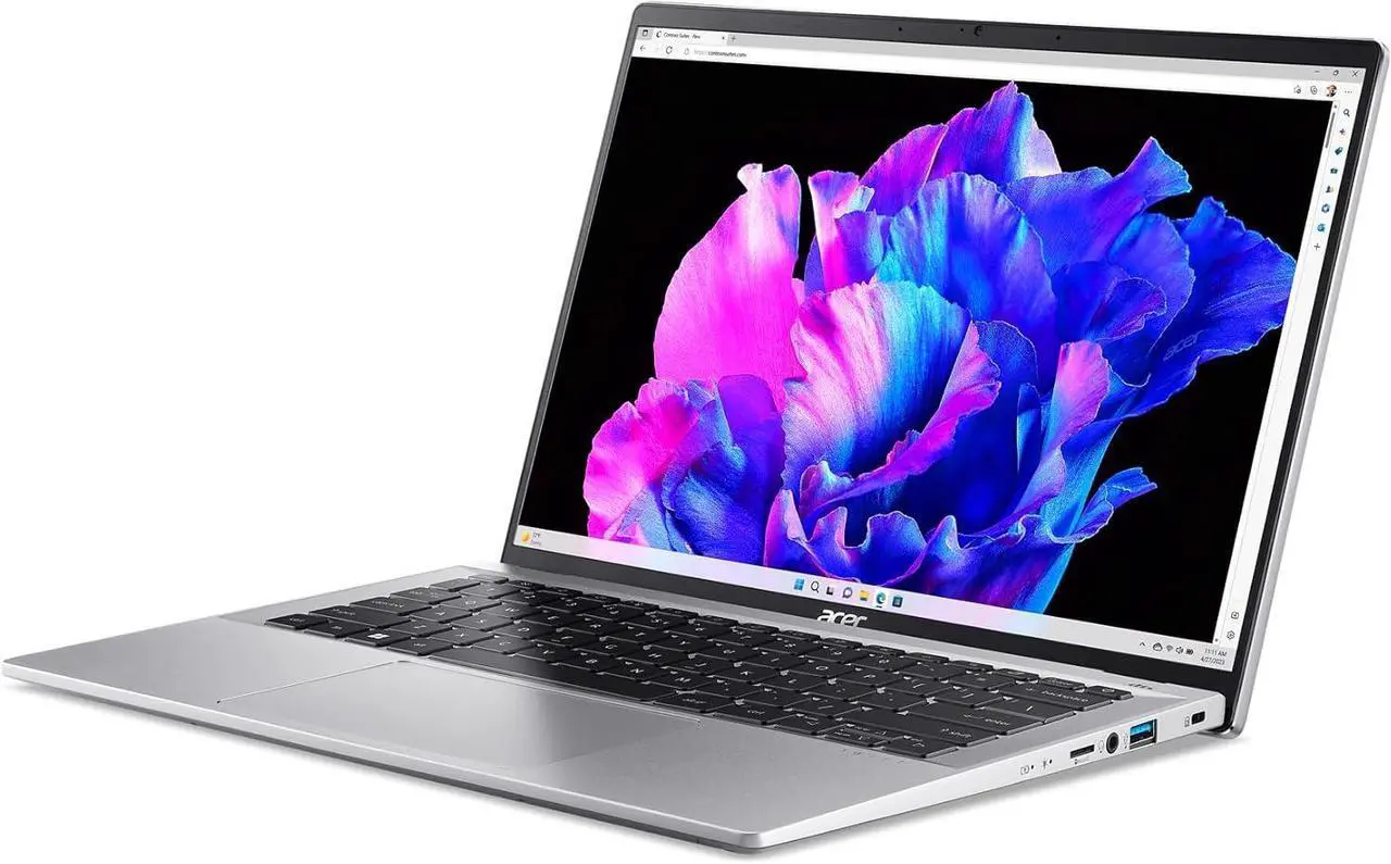 Alt view image 4 of 6 - Acer Swift Go 14 Intel Evo Laptop, 14" WUXGA Touchscreen, Intel Ultra 7 155H 16-Core Processor, Intel Arc Graphics, 16GB  DDR4  256GB  PCIe SSD, Wi-Fi Backlit Keyboard Fingerprint, Windows 11 Pro