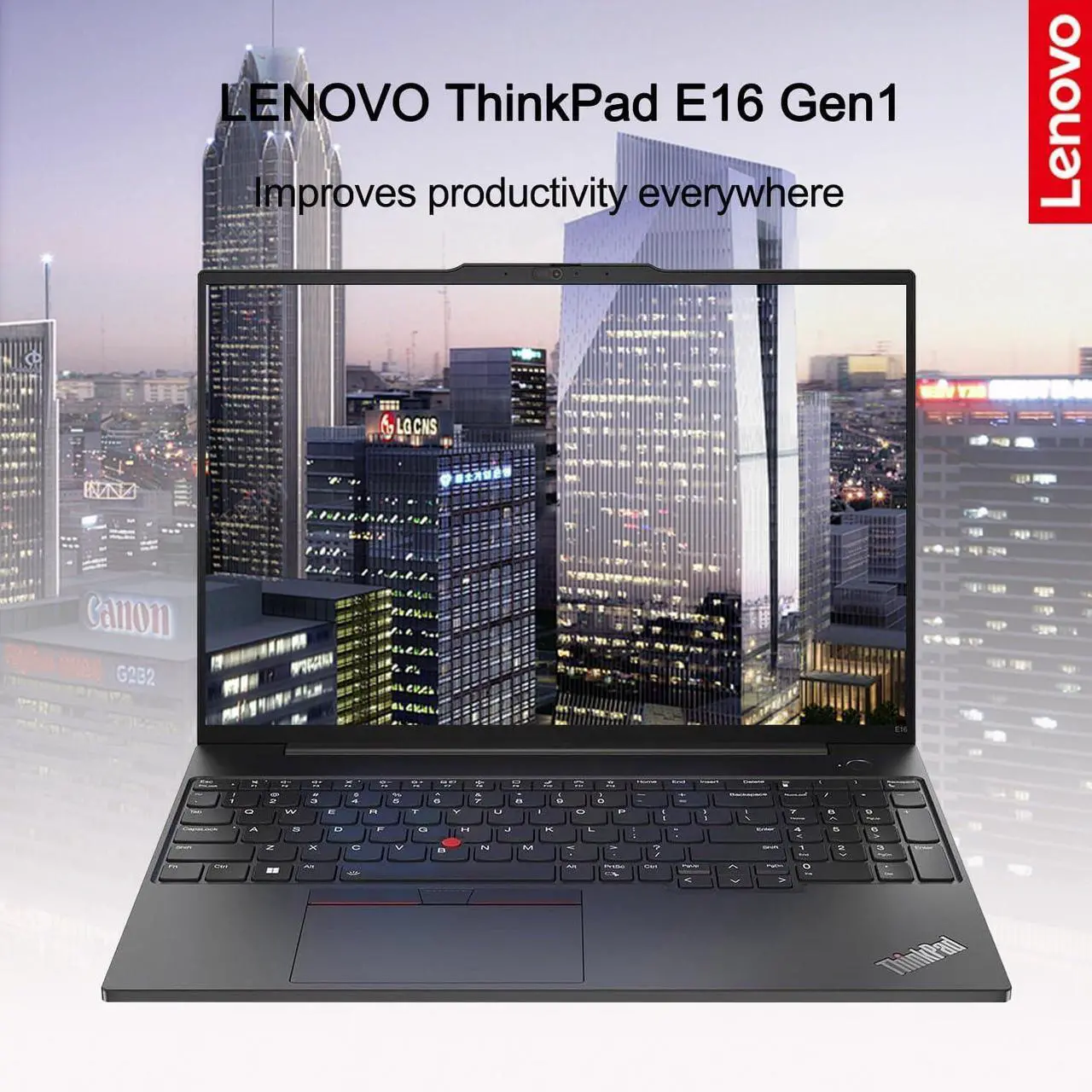 Alt view image 6 of 6 - Lenovo ThinkPad E16 Business Laptop, 16" WUXGA Display, AMD Ryzen 7 7730U 8 Cores Processor, AMD Radeon Graphics, 40GB DDR4  1TB PCIe SSD, Webcam, FP Reader, Backlit KB, Wi-Fi 6, Windows 11 Pro