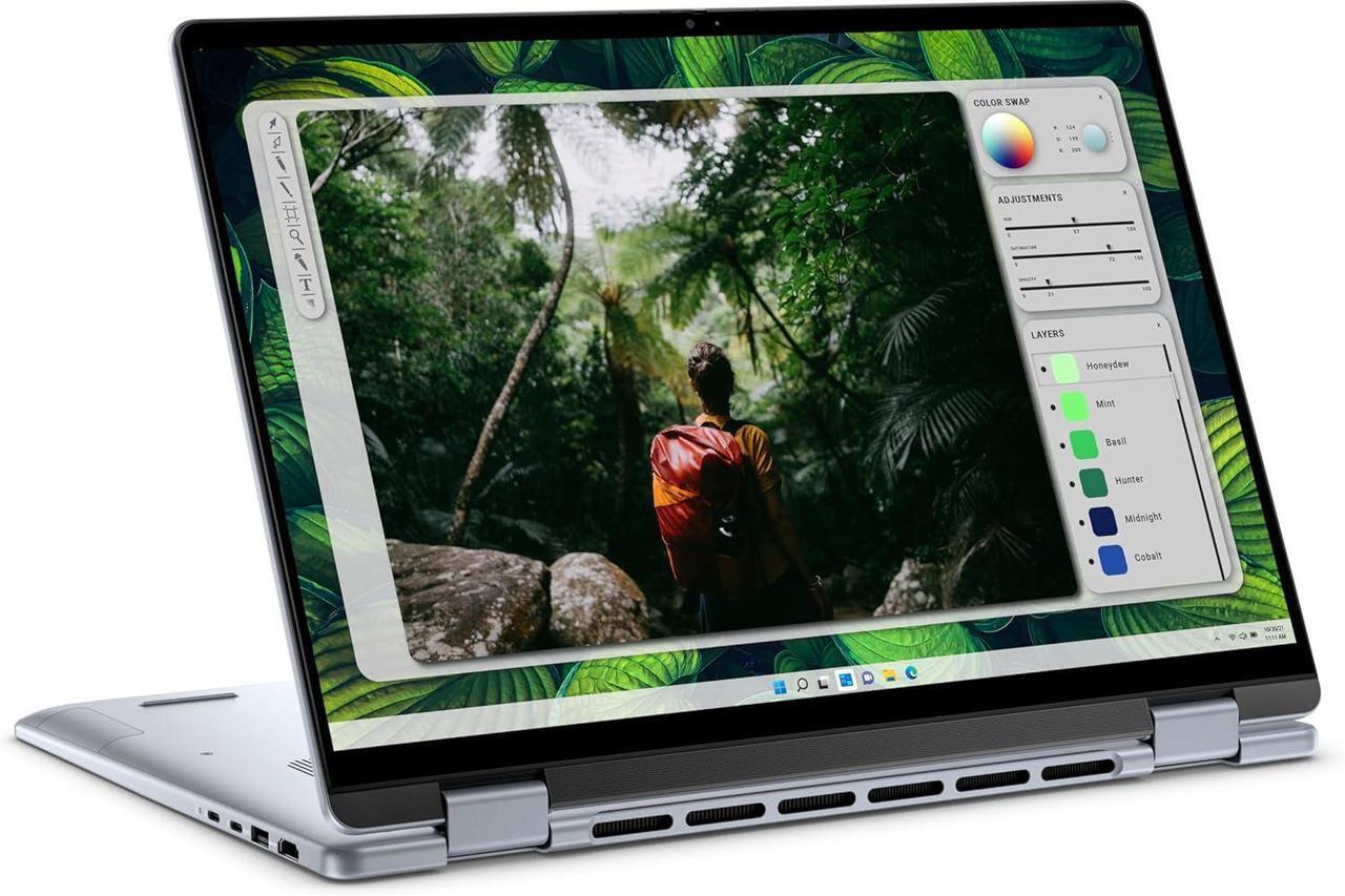 Alt view image 5 of 6 - DELL Inspiron 16 2-in-1 Business Laptop, 16" WUXGA Touchscreen, Intel Core Ultra 7 155H 16 cores Processor, Intel Arc graphics, 16GB  DDR4  1TB PCIe SSD, Wi-Fi 6E + Bluetooth, Windows 11 Home