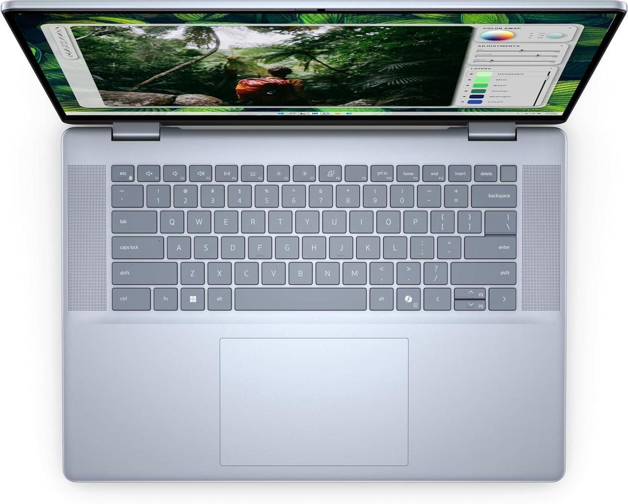 Alt view image 6 of 6 - DELL Inspiron 16 2-in-1 Business Laptop, 16" WUXGA Touchscreen, Intel Core Ultra 7 155H 16 cores Processor, Intel Arc graphics, 16GB  DDR4  1TB PCIe SSD, Wi-Fi 6E + Bluetooth, Windows 11 Home