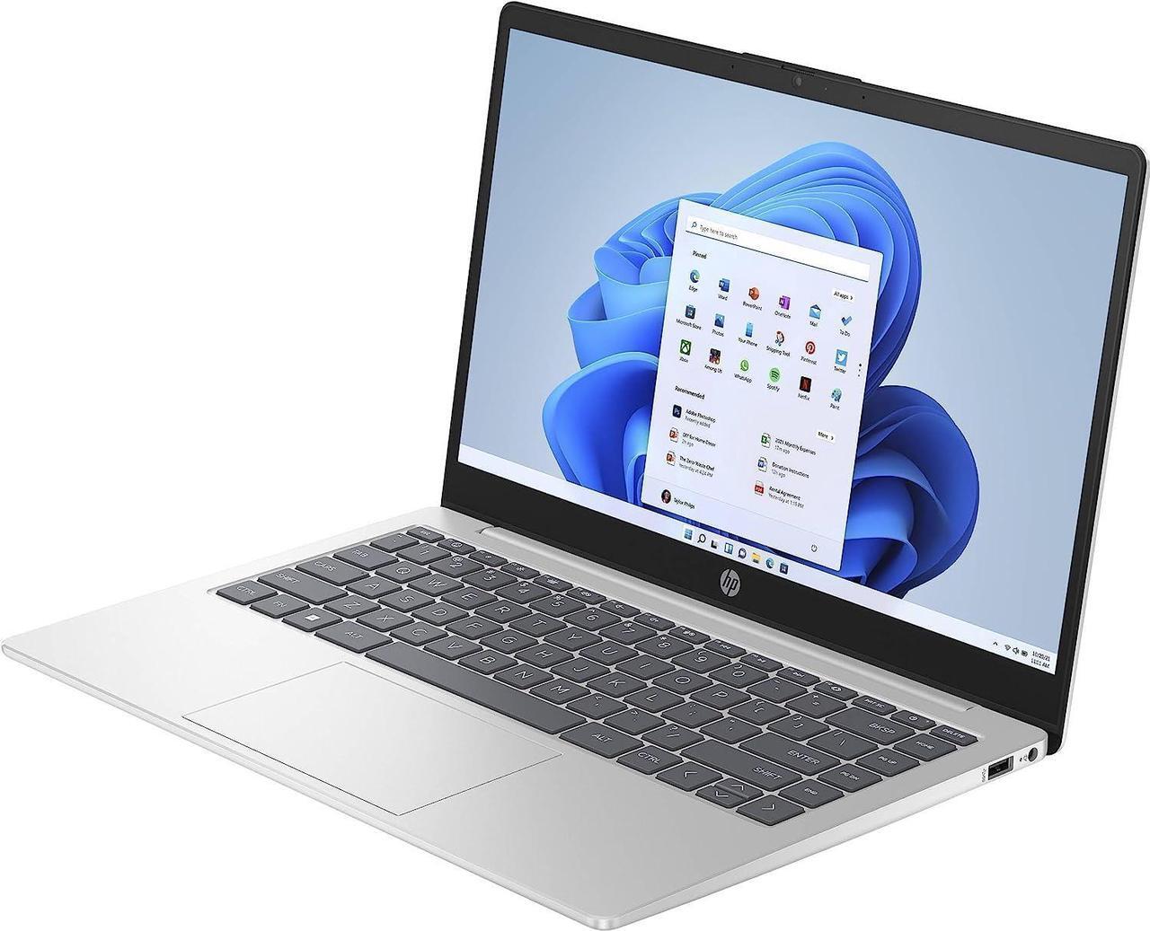 Alt view image 4 of 6 - HP 14 Laptop, 14.0" Full HD (1920x1080) Display, Intel Core i7-1355U 10-Cores Processor, Intel Iris Xe Graphics, 16GB DDR4  1TB PCIe SSD, Backlit Keyboard, WiFi 6, Bluetooth, Windows 11 Pro