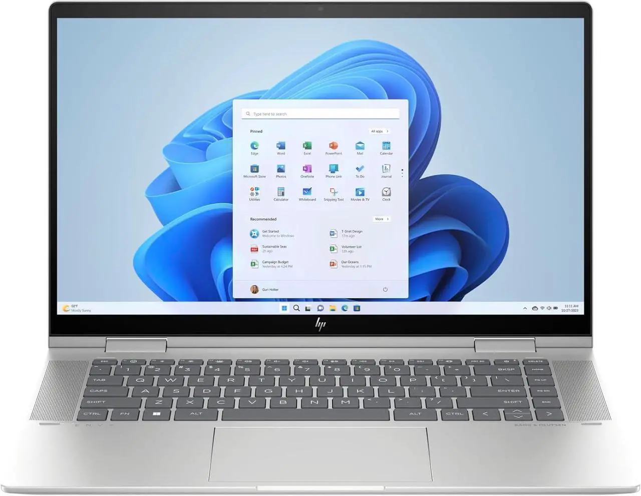 Alt view image 3 of 6 - HP Envy x360 2-in-1 15 Laptop, 15.6" FHD Touchscreen, Intel Core i5-1335U 10-Core Processor, Intel Iris Xe Graphics, 8GB  DDR4  512GB  PCIe SSD, Backlit Keyboard, Thunderbolt 4, Windows 11 Home