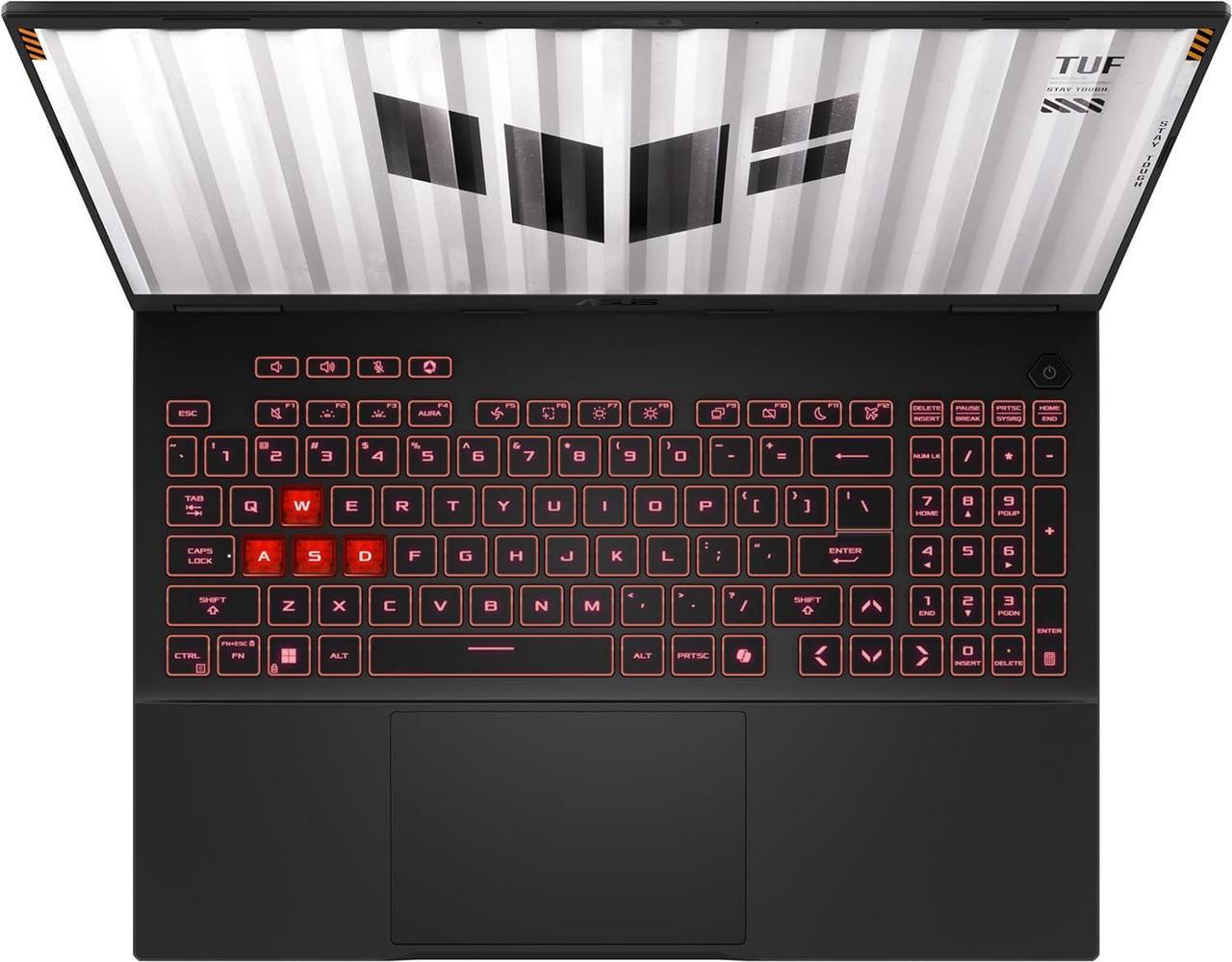 Alt view image 3 of 6 - ASUS TUF A16 Gaming, 16" 165Hz Display, AMD Ryzen AI 9 HX 370 12 Cores Processor, NVIDIA GeForce RTX 4060 8GB GDDR6 Graphics, 16GB  DDR4  256GB  PCIe SSD, Wi-Fi 6E + Bluetooth 5.3, Windows 11 Home