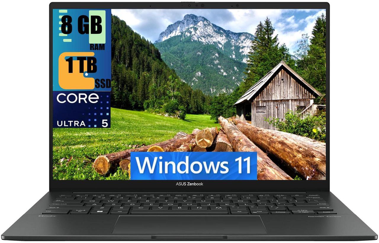 Main image of ASUS ZenBook 14 Pro OLED Business Laptop, 14" FHD+ (1920 x 1200) Touchscreen, Intel Core Ultra 5 125H Processor, Intel Graphics, 8GB DDR4  1TB PCIe SSD, FHD Webcam, Windows 11 Home