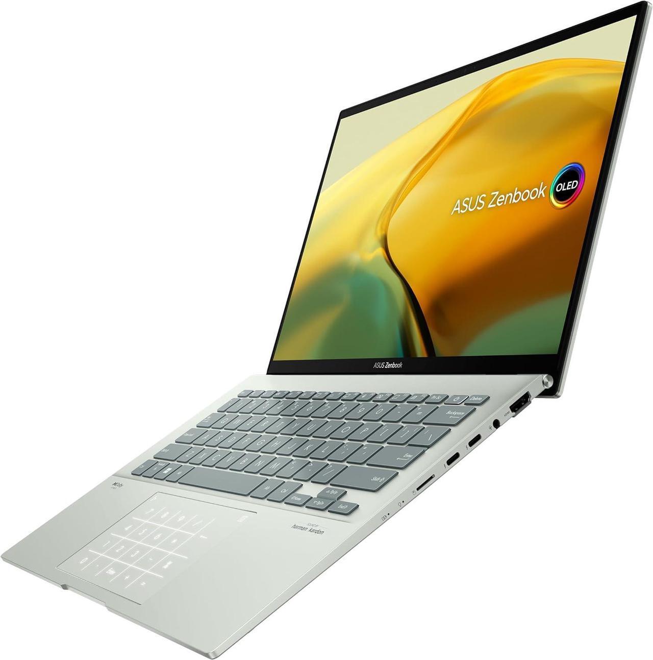 Alt view image 4 of 6 - ASUS Zenbook 14 OLED Laptop, 14" 2.8K Touchscreen, Intel Core i9-13900H 14-Core Processor, Intel Iris Xe Graphics, 16GB  DDR4  256GB  PCIe SSD, Backlit Keyboard, Fingerprint, Windows 11 Pro