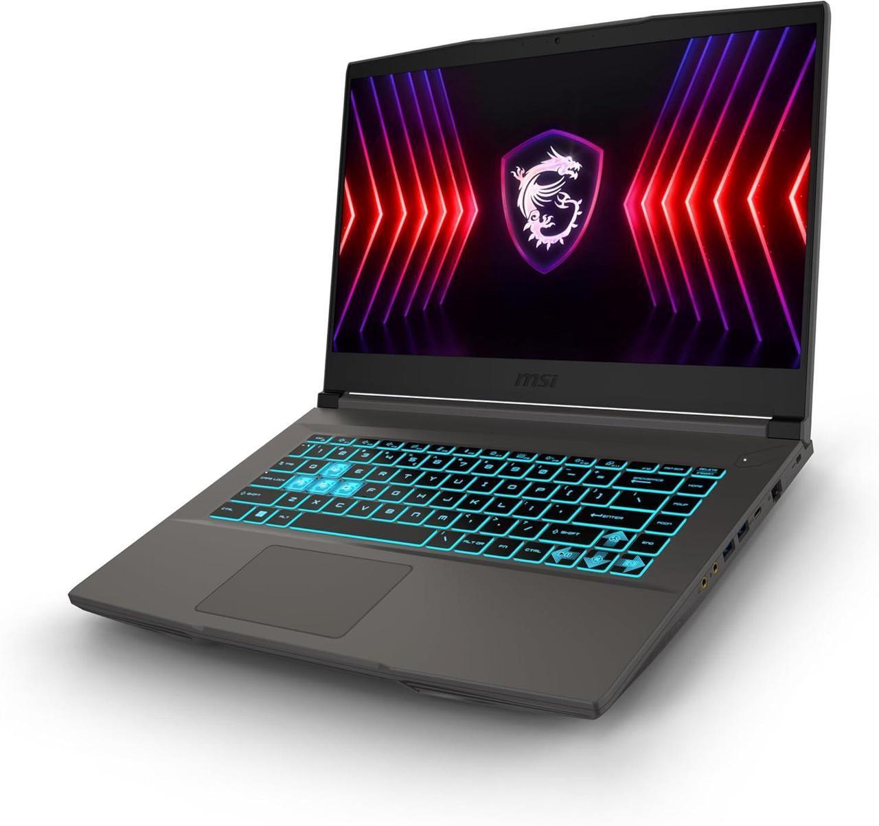 Alt view image 4 of 6 - MSI Thin 15 Gaming Laptop, 15.6" FHD 144Hz Display, Intel Core i5-13420H 8-core Processor, NVIDIA GeForce RTX 4050 6GB, 32GB DDR5  2TB PCIe SSD, WiFi 6, Backlit Keyboard, Cooler Boost, Windows 11