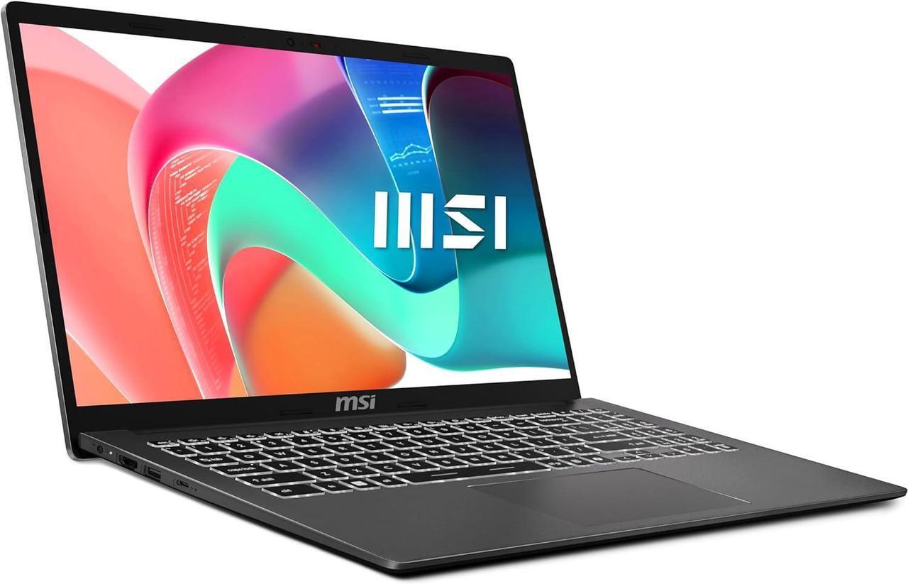 Alt view image 3 of 7 - MSI Modern 15 Business Laptop, 15.6" FHD (1920 x 1080) Display, Intel Core i5-1335U 10 Cores Processor, Intel UHD Graphics, 32GB DDR4  1TB PCIe SSD, Backlit KB, WiFi 6E, Windows 11 Pro
