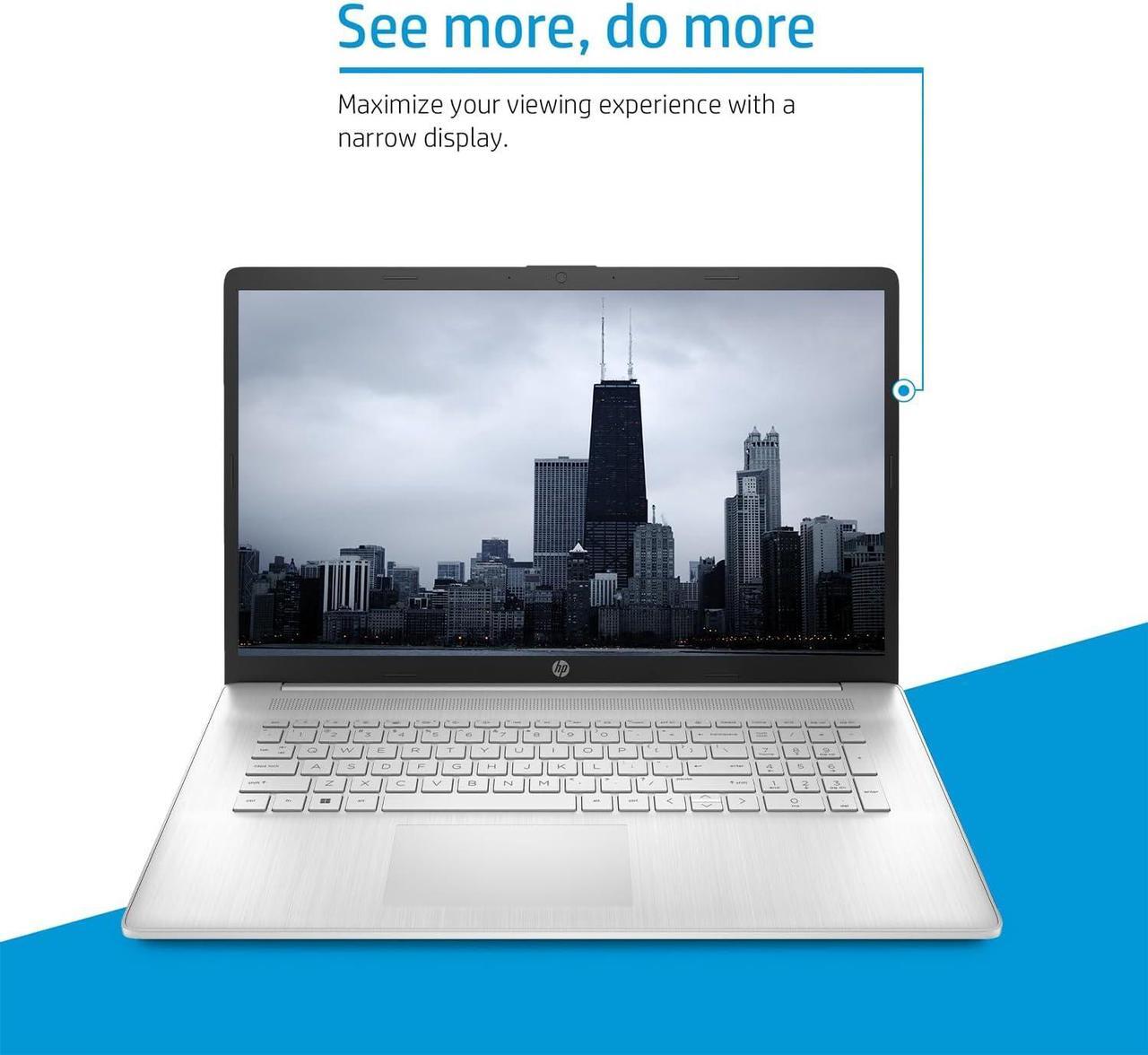 Alt view image 5 of 7 - HP 17.3 Laptop, 17.3" HD+ (1600 x 900) Touchscreen, Intel Core i5-1334U 10 cores Processor, Intel Iris Xe Graphics, 16GB DDR4  2TB PCIe SSD, Fingerprint Reader, HDMI, Wi-Fi 6, Windows 11