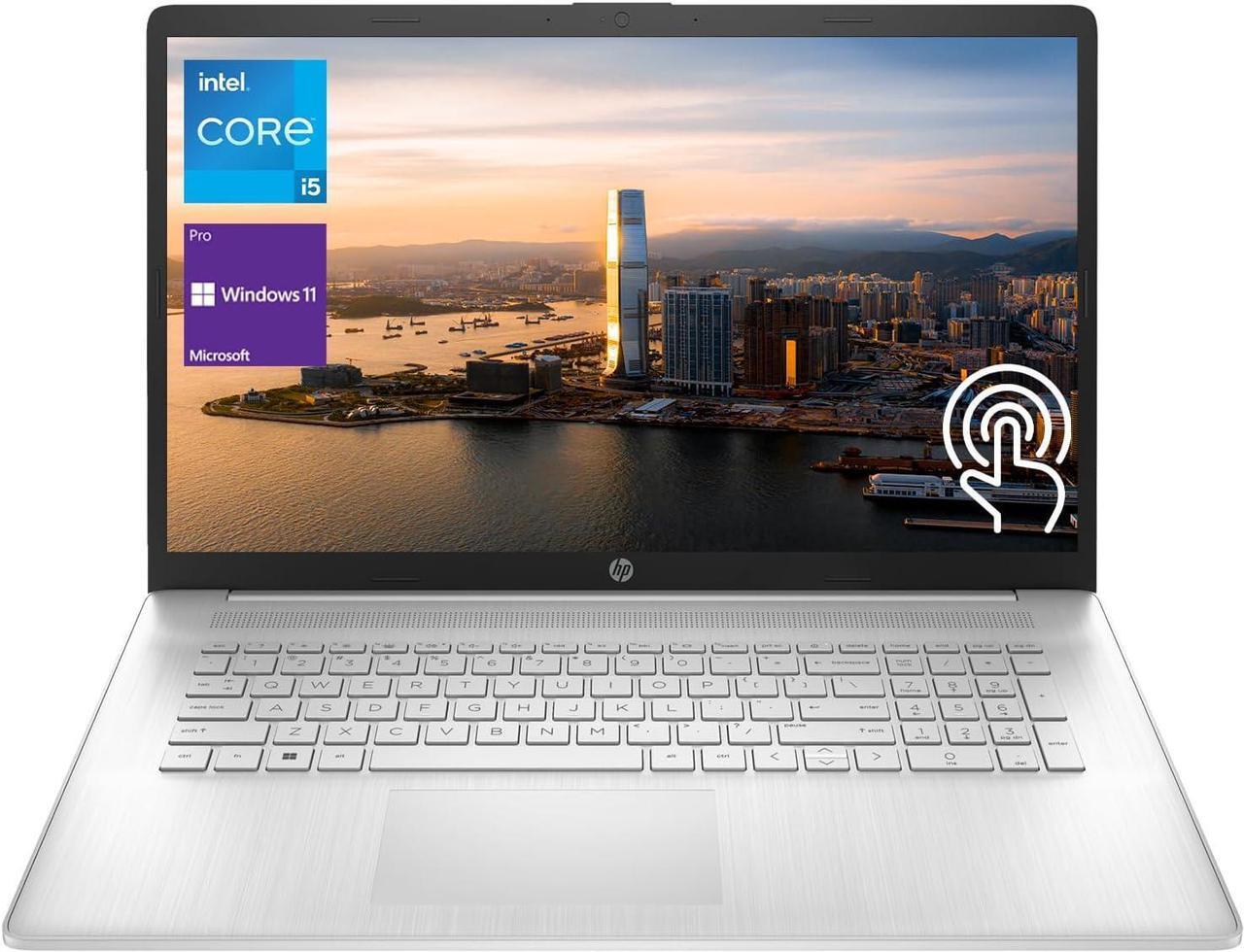 Alt view image 2 of 7 - HP 17.3 Laptop, 17.3" HD+ (1600 x 900) Touchscreen, Intel Core i5-1334U 10 cores Processor, Intel Iris Xe Graphics, 16GB DDR4  2TB PCIe SSD, Fingerprint Reader, HDMI, Wi-Fi 6, Windows 11