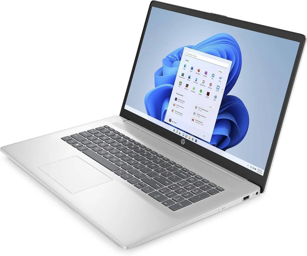 Alt view image 4 of 6 - HP 17 Business Laptop, 17.3" HD+ Touchscreen, Intel Core 7 150U 10-Core Processor, Intel Graphics, 16GB DDR4  512GB PCIe SSD, Backlit Keyboard, Wi-Fi 6, Bluetooth 5.3, Windows 11 Pro