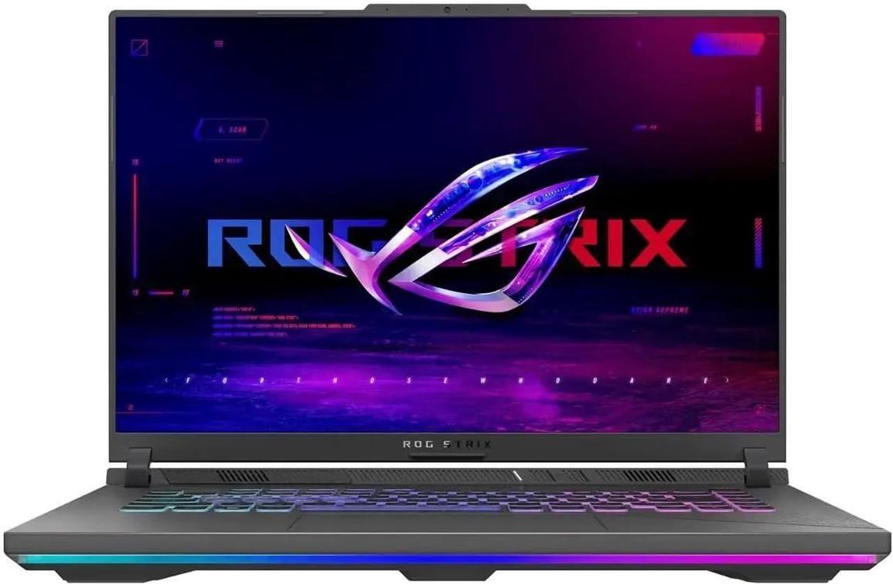 Alt view image 2 of 6 - ASUS ROG Strix G16 Gaming Laptop, 16" WUXGA (1920x1200) 165Hz, Intel 24-core i9-14900HX Processor, NVIDIA GeForce RTX 4070 8GB Graphic, 16GB DDR5  2TB PCIe SSD, 4-Zone RGB Backlit, Windows 11