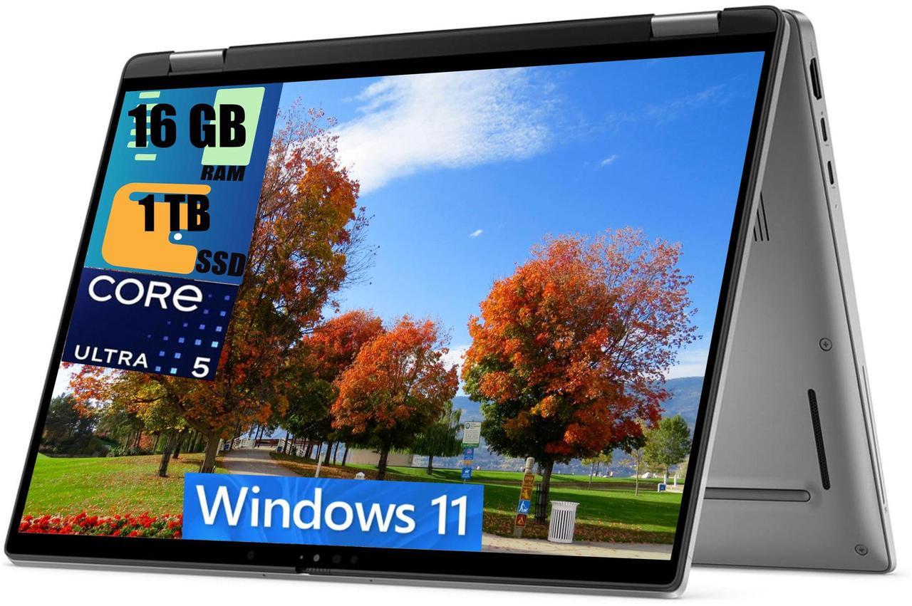 Main image of Dell Latitude 7450 2-in-1 14 Laptop, 14.0" WUXGA (1920x1200) Touchscreen, Intel Ultra 5 135U 12-Cores Processor, Intel Graphics, 16GB  DDR4  1TB PCIe SSD, Backlit KB, Fingerprint, Windows 11 Home