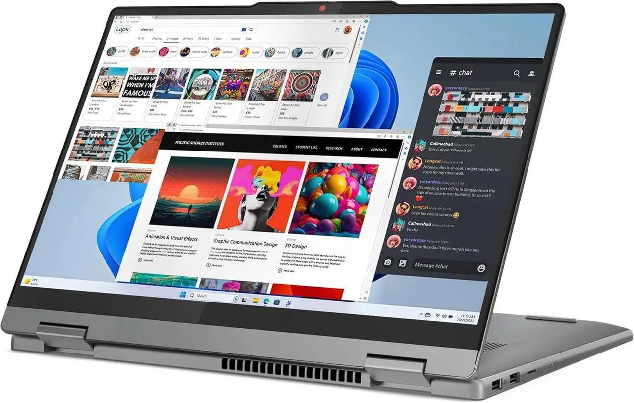 Alt view image 2 of 6 - Lenovo IdeaPad Flex 5 2-in-1 16 Laptop, 16" WUXGA (1920x1200) Touchscreen, Intel Core 7 150U 10-core Processor, Intel Graphics, 16GB DDR4  1TB PCIe SSD, Backlit KB, Fingerprint Reader, Windows 11
