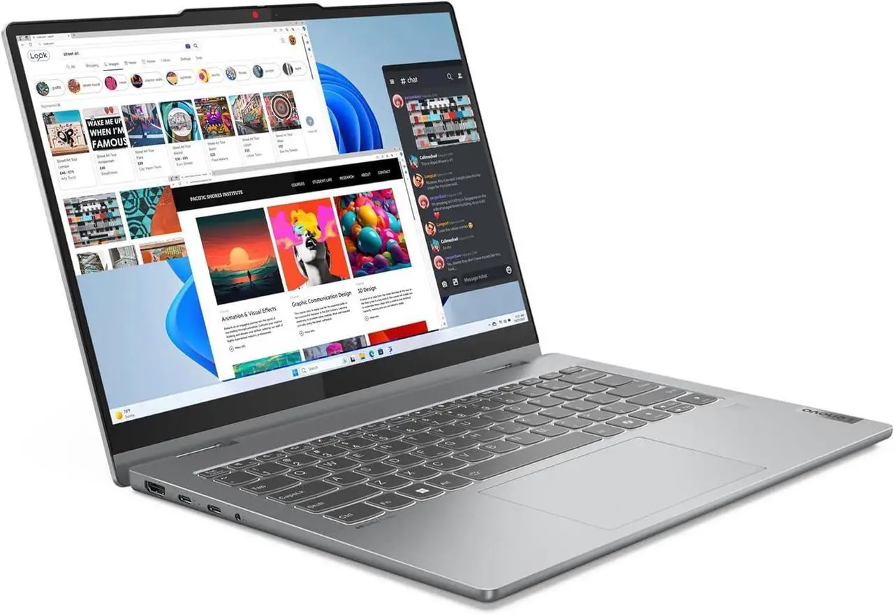 Alt view image 4 of 6 - Lenovo IdeaPad Flex 5 2-in-1 16 Laptop, 16" WUXGA (1920x1200) Touchscreen, Intel Core 7 150U 10-core Processor, Intel Graphics, 16GB DDR4  1TB PCIe SSD, Backlit KB, Fingerprint Reader, Windows 11