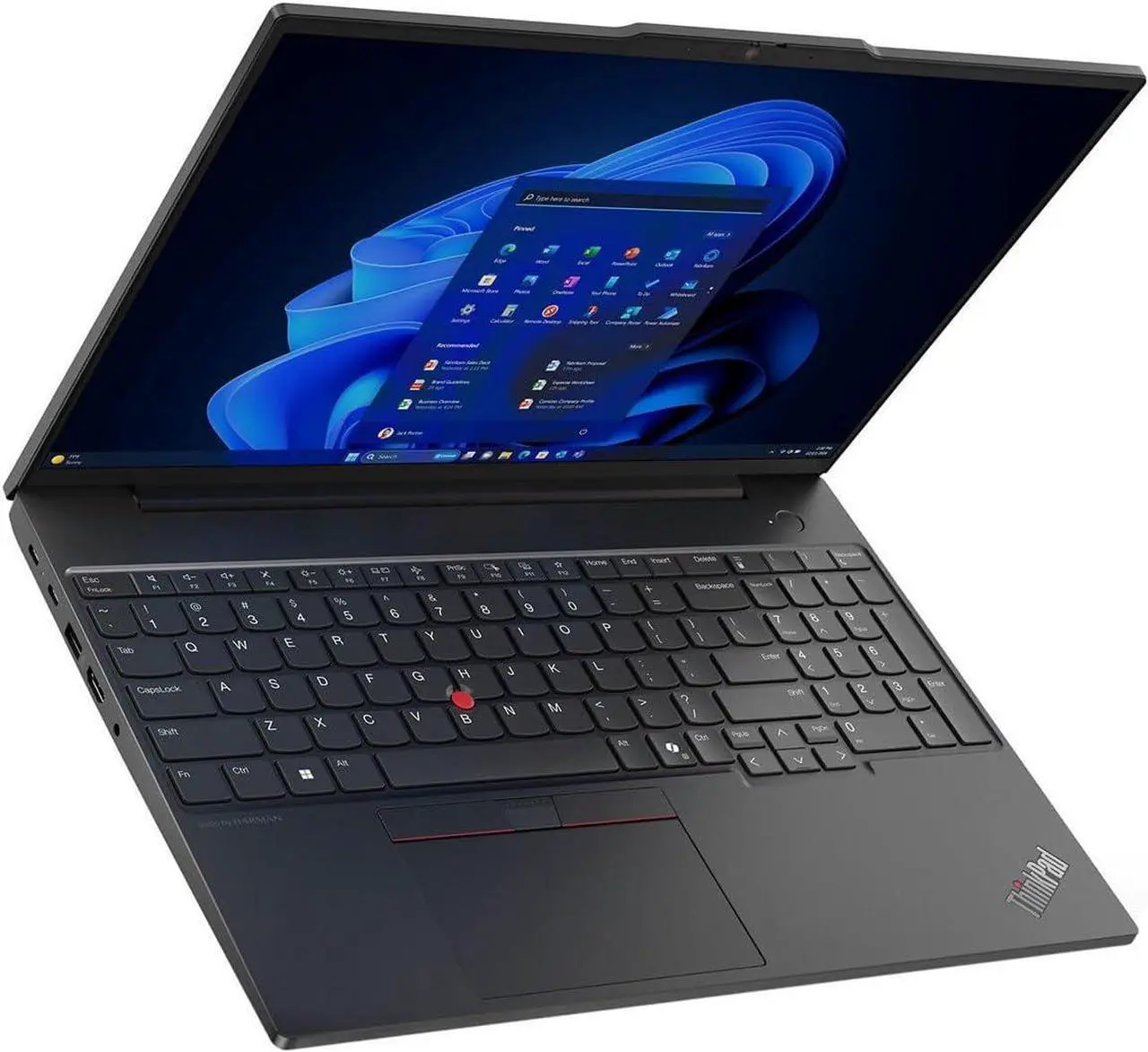 Alt view image 6 of 6 - Lenovo ThinkPad E16 Business Laptop, 16" FHD+ (1920x1200) Display, AMD Ryzen 7 7735U 8 Cores Processor, AMD Radeon Graphics, 32GB DDR4  1TB PCIe SSD, Fingerprint, Backlit, Wi-Fi 6, Windows 11 Pro