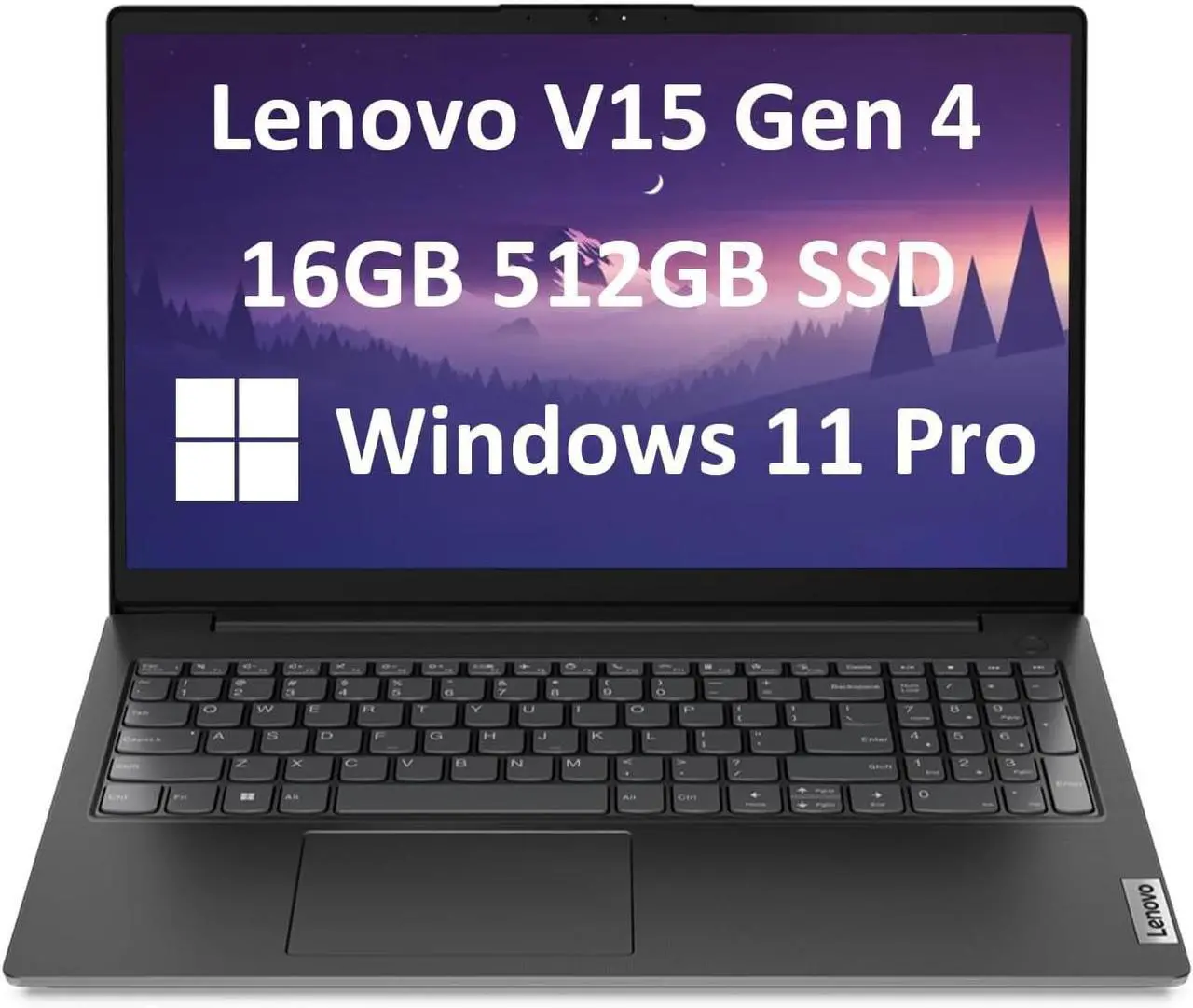 Alt view image 2 of 6 - Lenovo V15 Laptop, 15.6" FHD (1920 x 1080) Display, AMD Ryzen 5 5500U Hexa-core Processor, AMD Radeon Graphics, 16GB DDR4  1TB PCIe SSD, HDMI, RJ45, Numeric Keypad, Wi-Fi, Windows 11