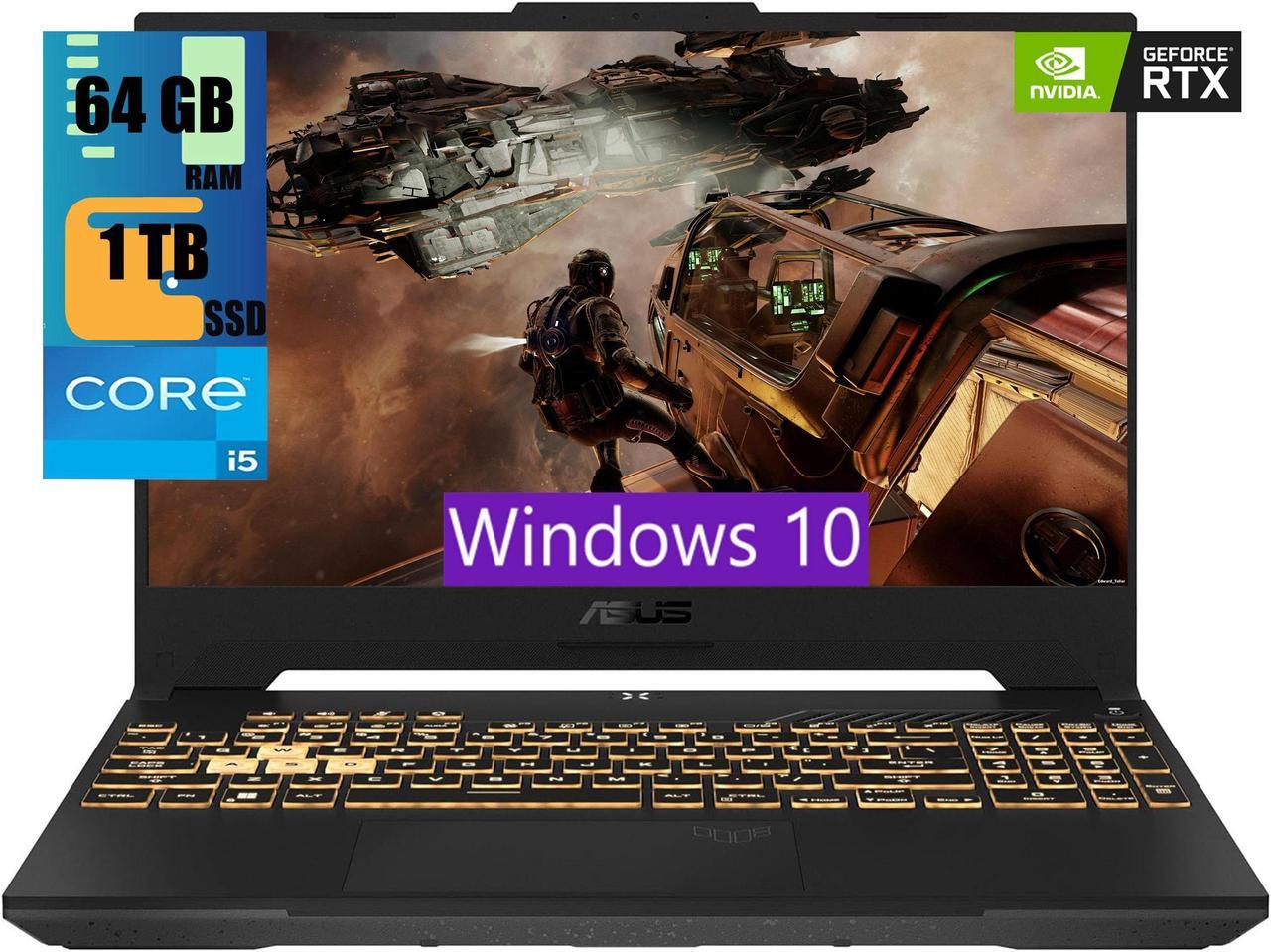 ASUS TUF Gaming F15 Gaming Laptop, 15.6" FHD 144Hz, Intel Core i5-13500H 12-Cores Processor, GeForce RTX 4050 6GB GDDR6 Graphics, 64GB DDR4  1TB PCIe SSD, Wi-Fi 6, Bluetooth 5.2, Windows 10